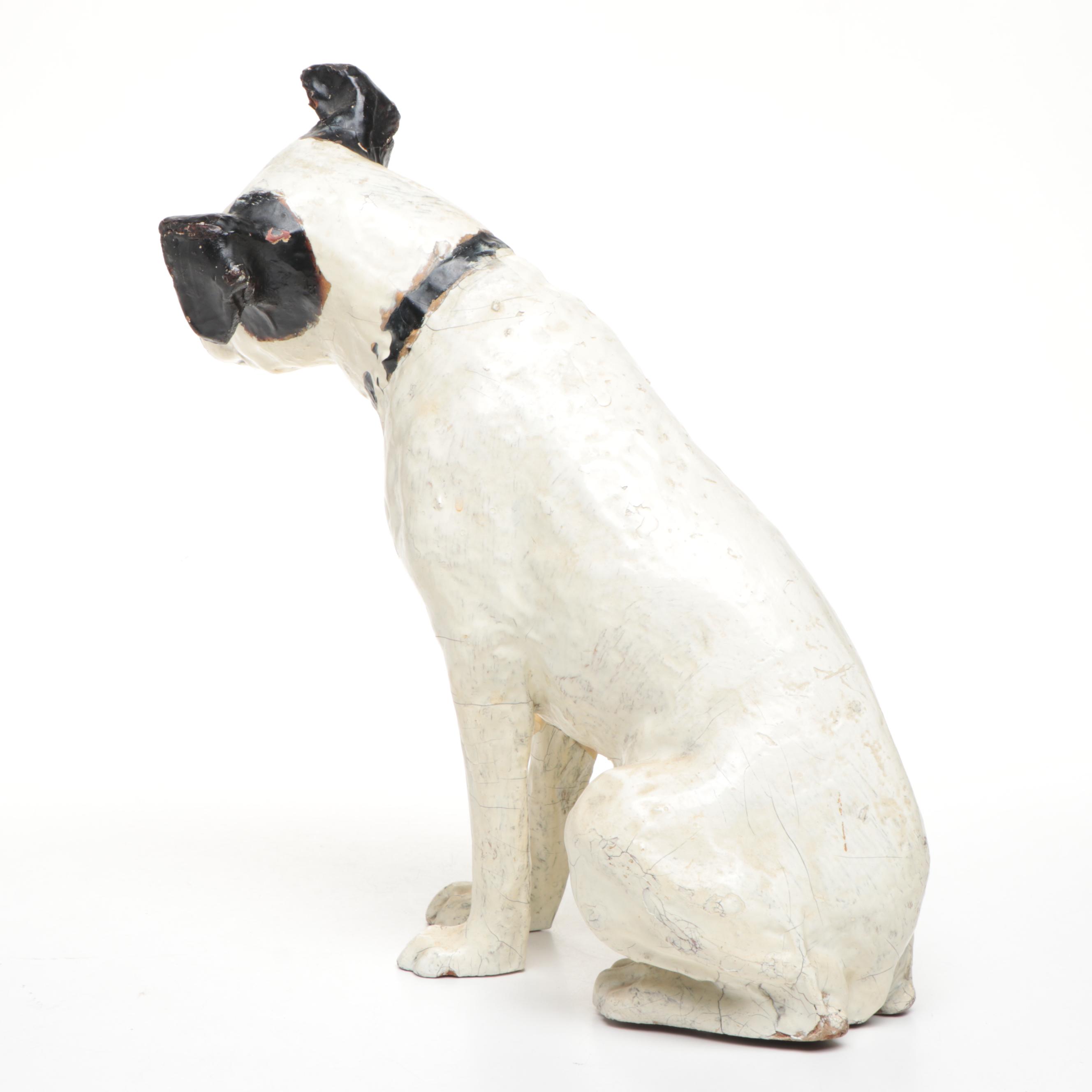 RCA Old King Cole Nipper Papier-Mâché Advertising Figurine, Early 20th Century