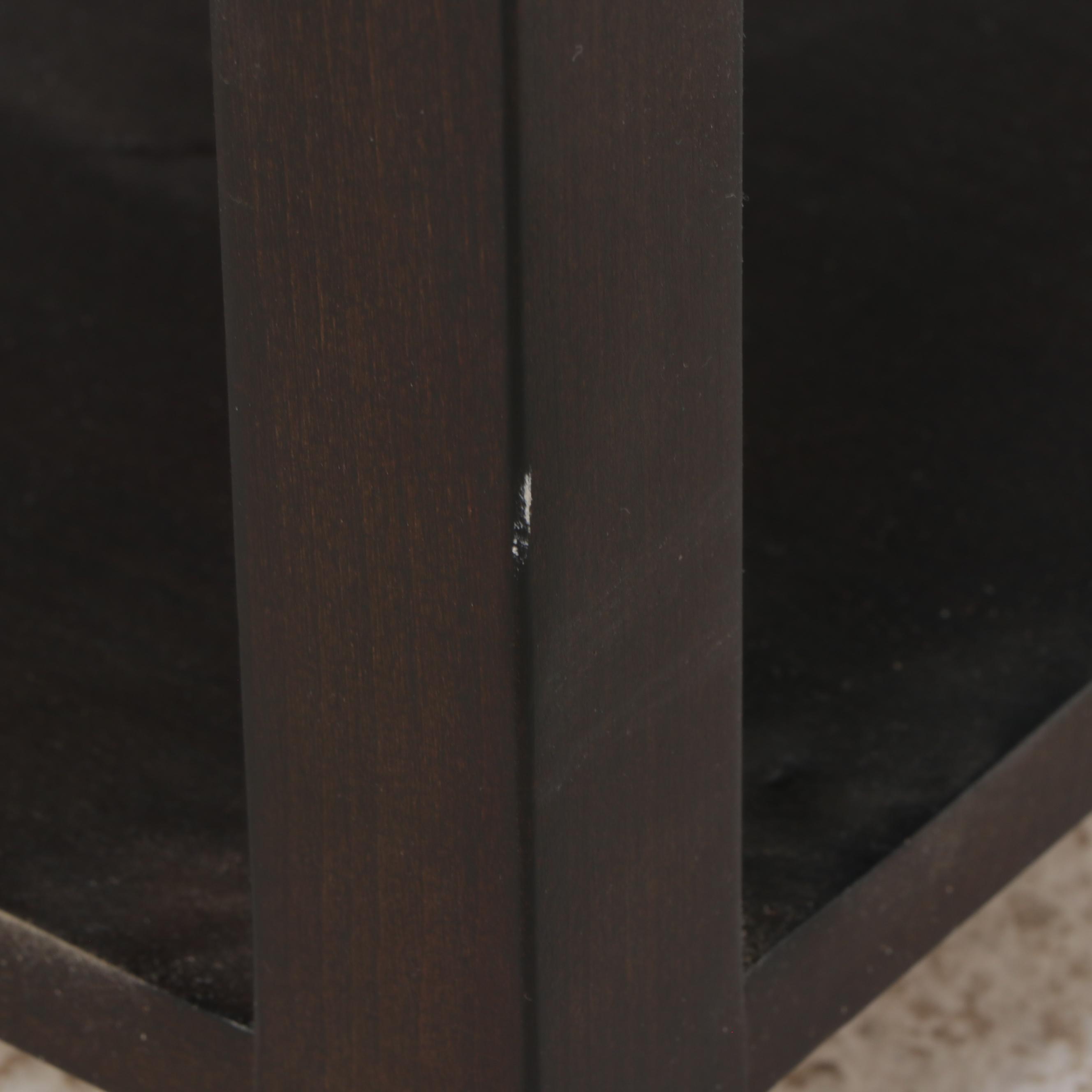 Fairfield Contemporary Large Square Velvet Upholstered Ottoman