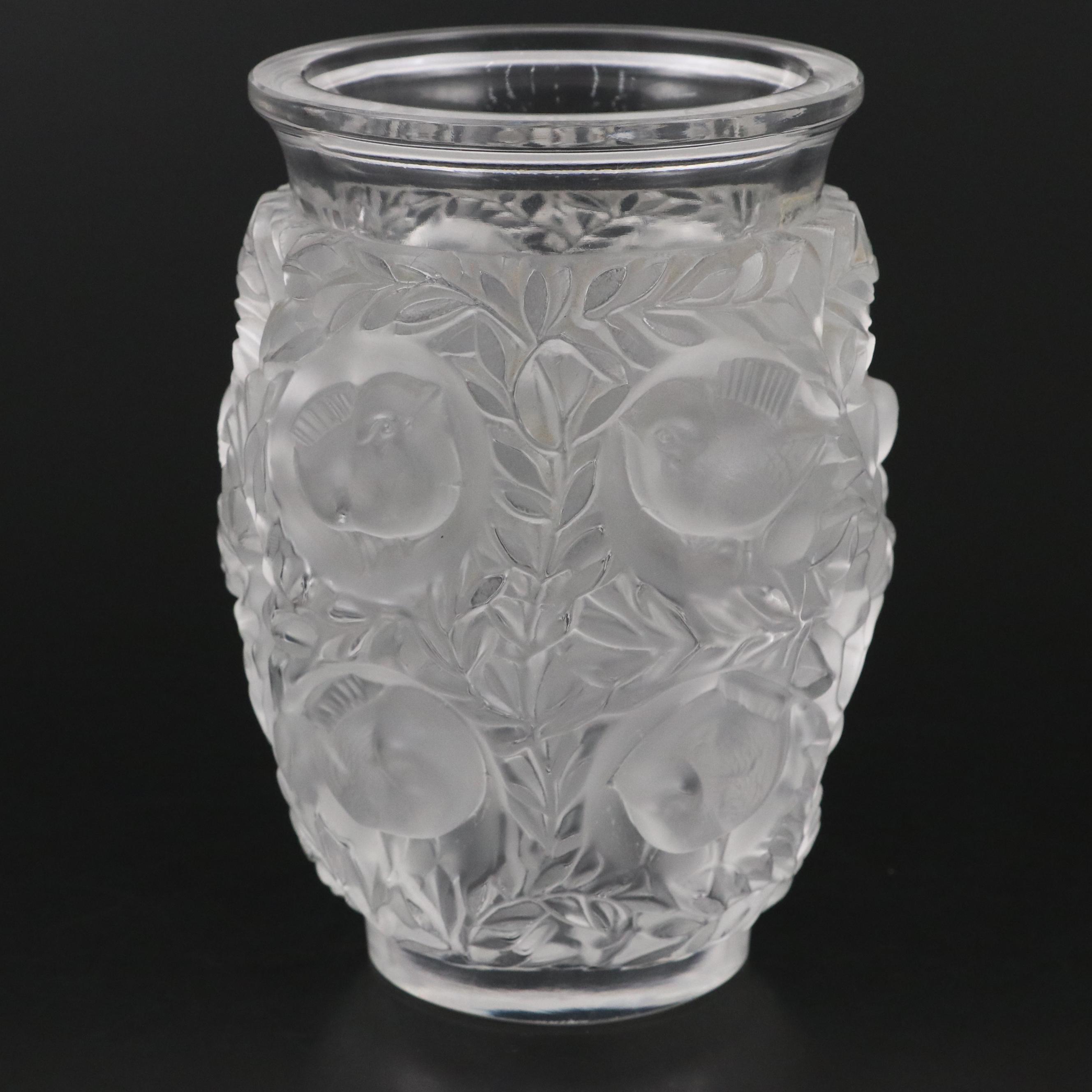 Lalique "Bagatelle" Crystal Vase