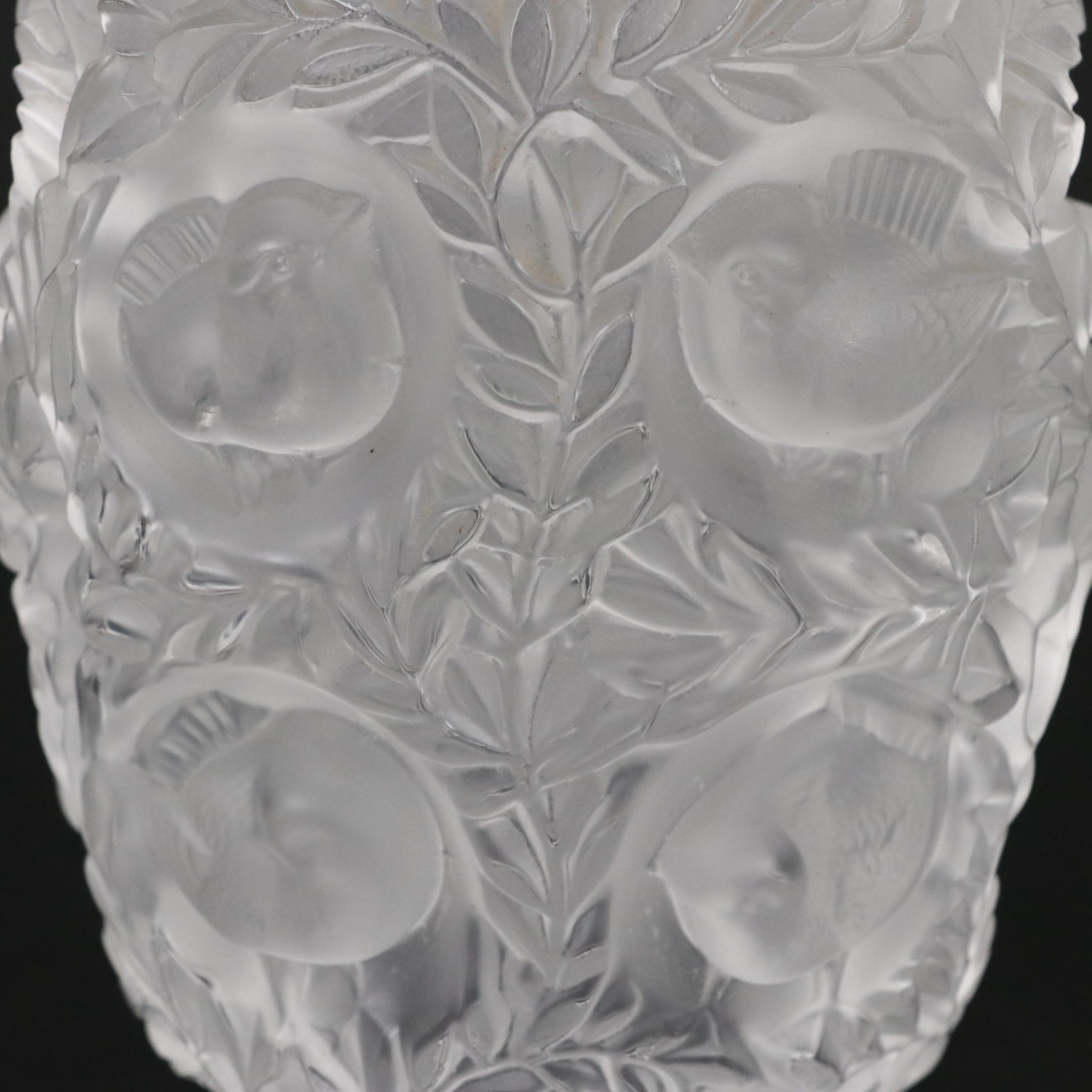 Lalique "Bagatelle" Crystal Vase