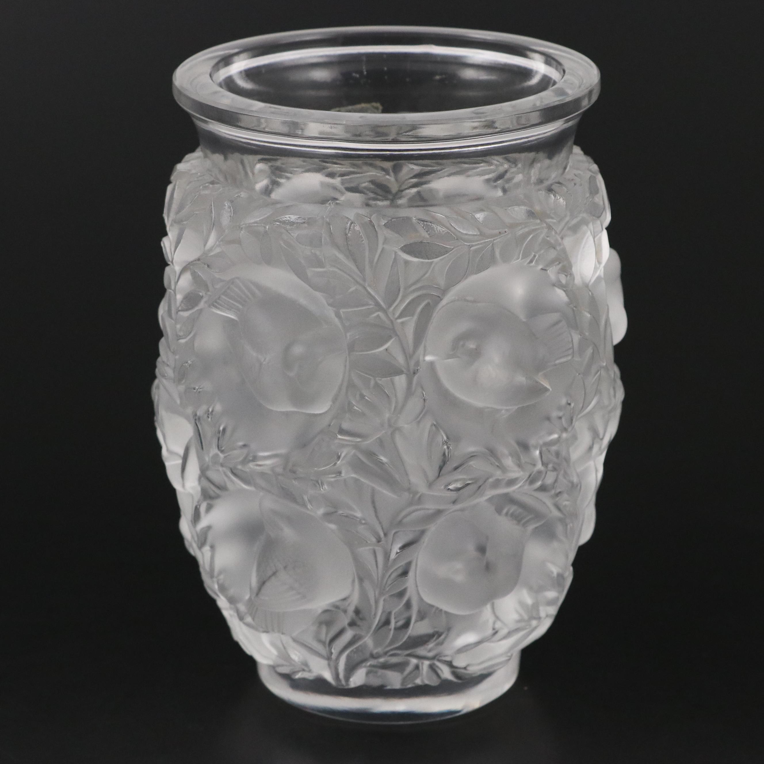 Lalique "Bagatelle" Crystal Vase