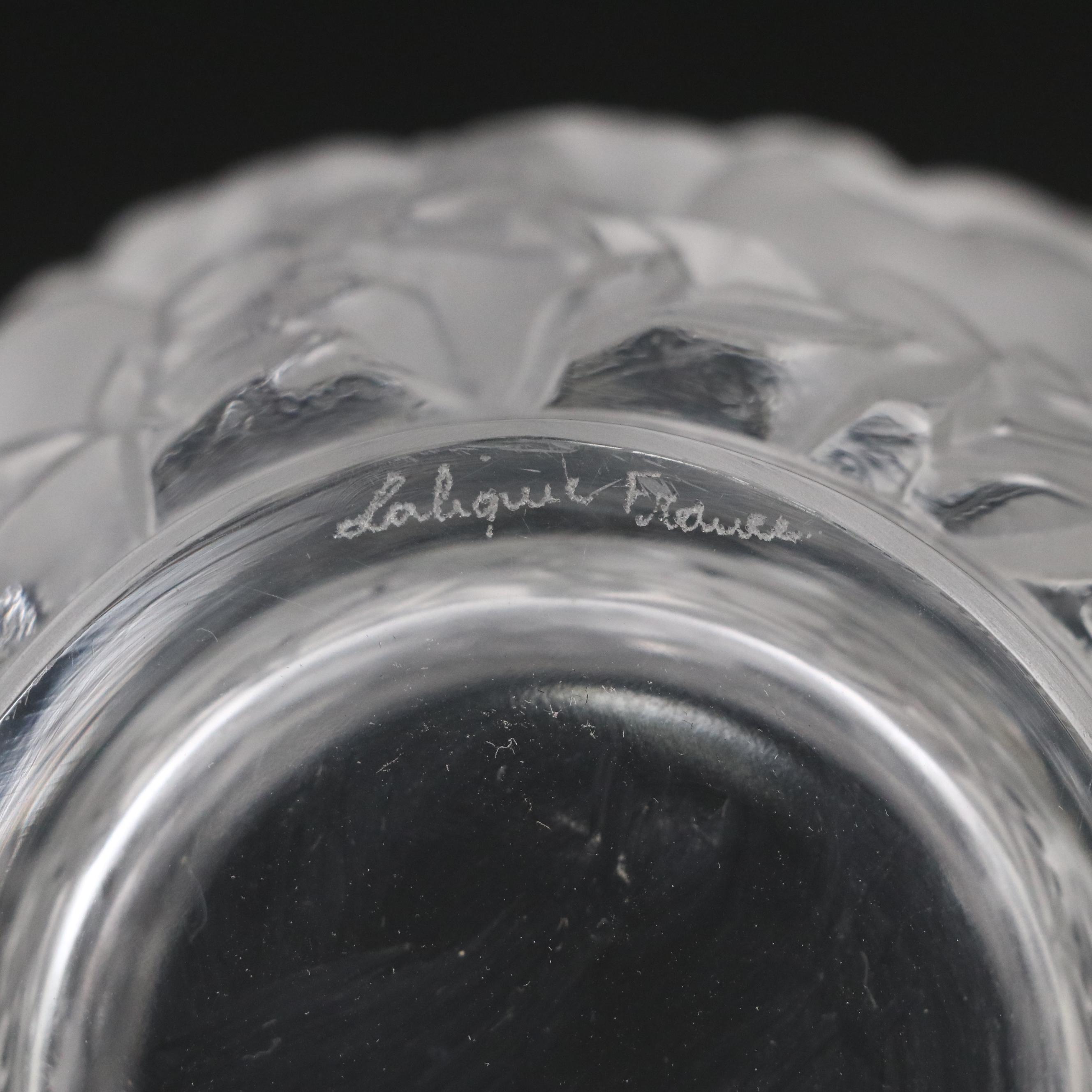 Lalique "Bagatelle" Crystal Vase