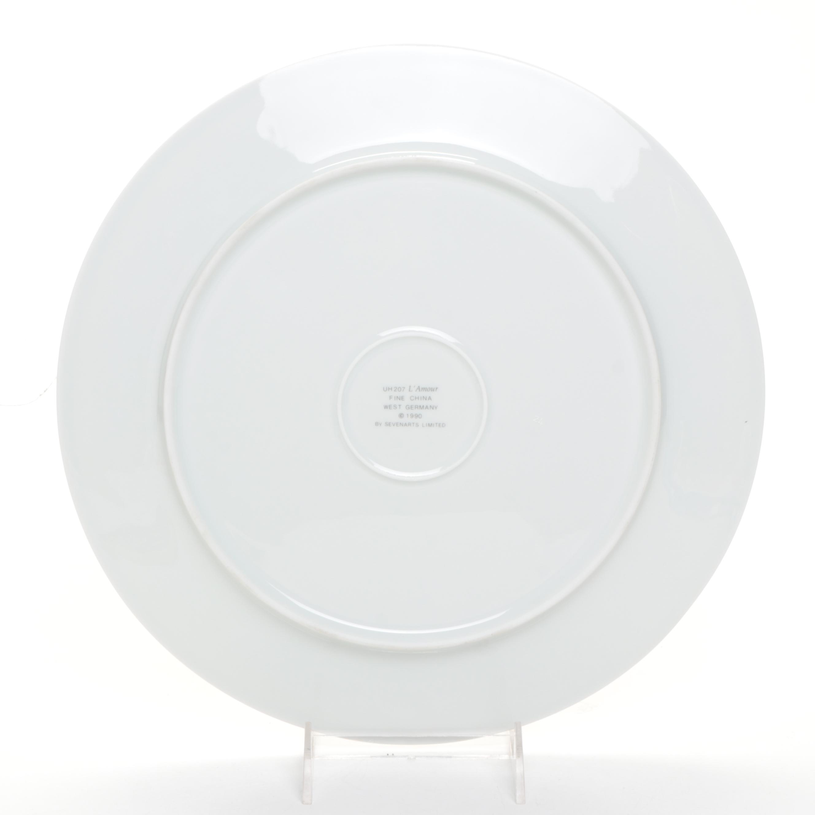 Erté "Le Soleil Ebony" and More Bone China Plates with "The Art of Vogue" Book