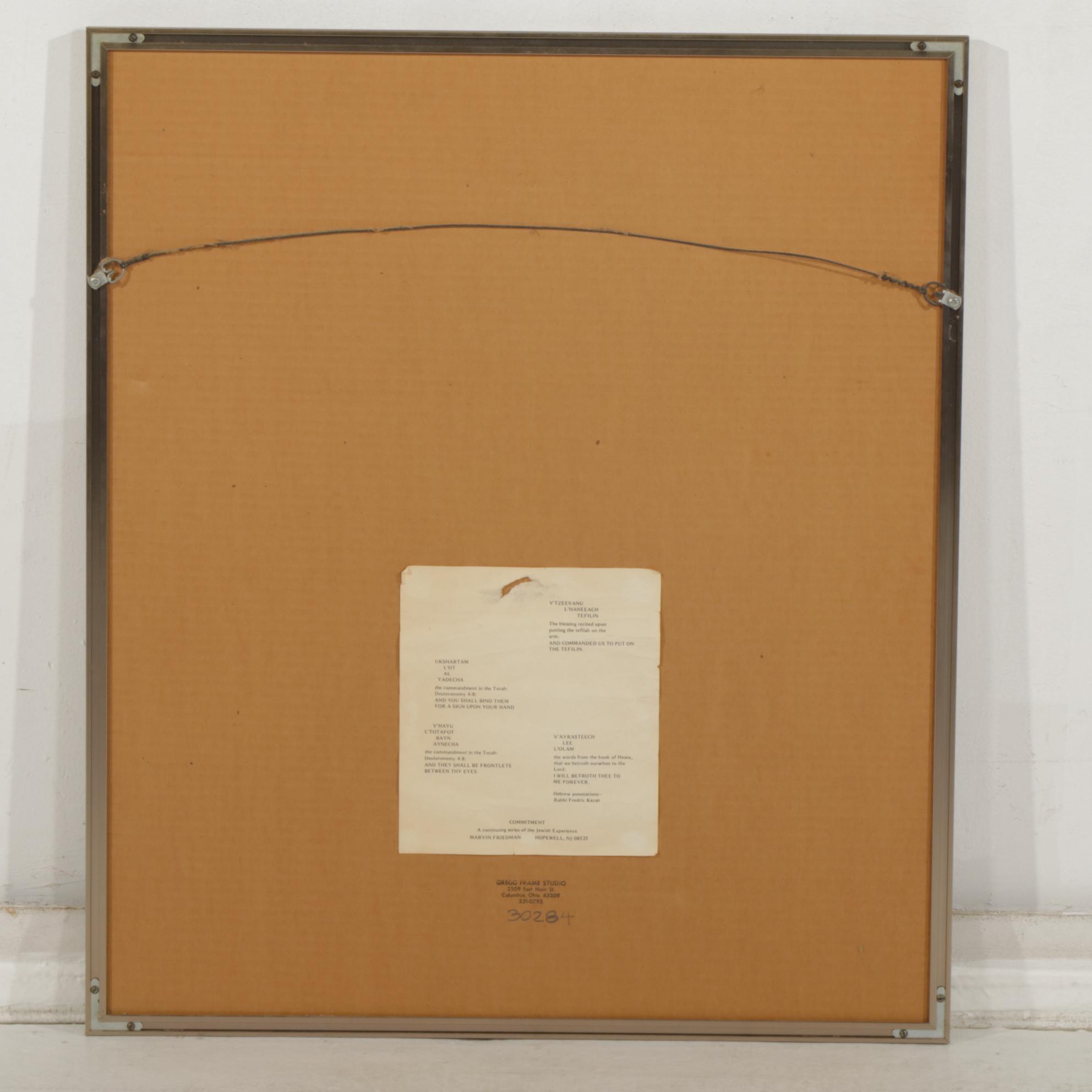 Marvin Friedman "Commitment" Ink Illustration, 1980