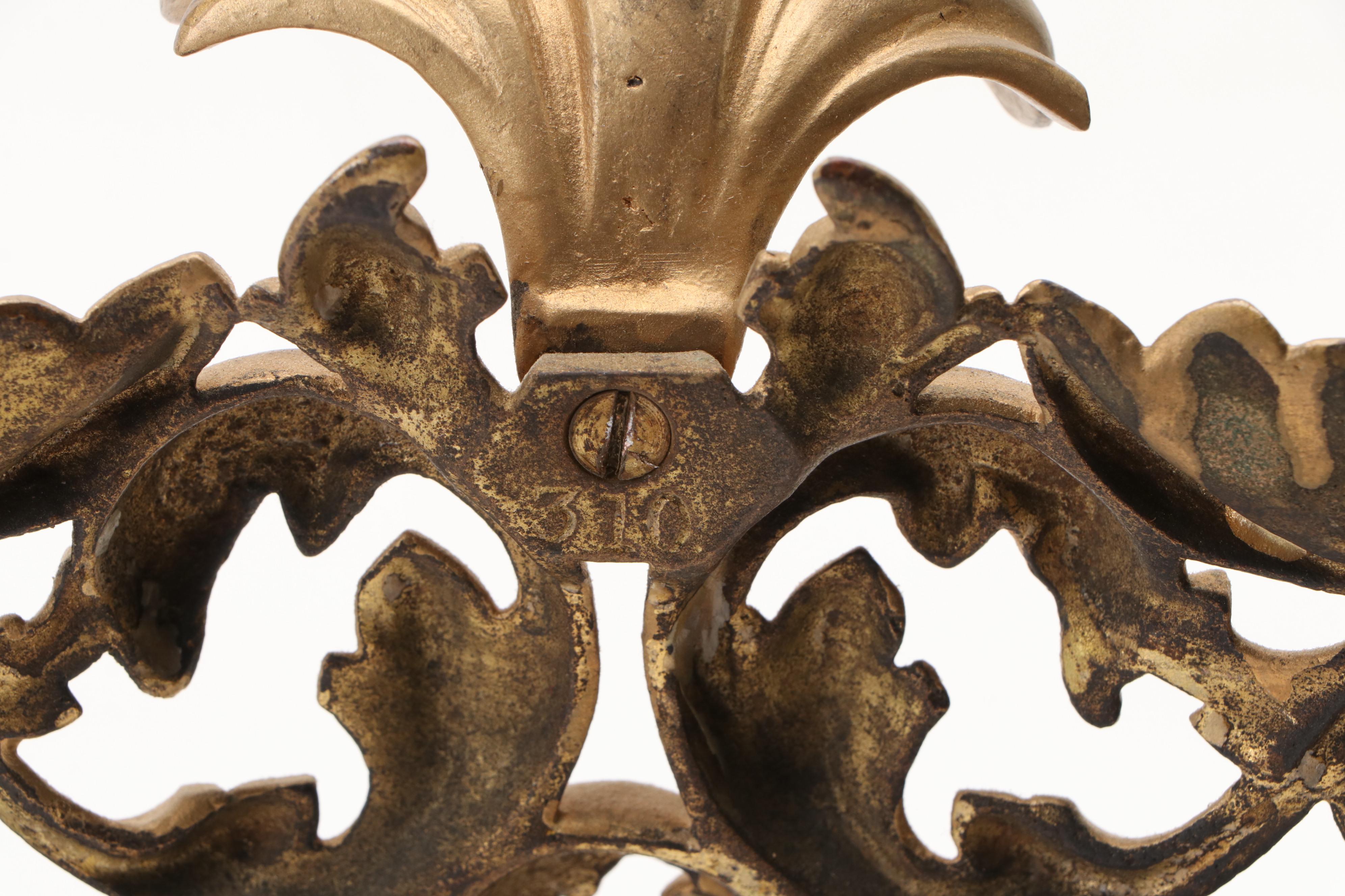 Victorian Rococo Revival Style Brass Frames, 20th Century