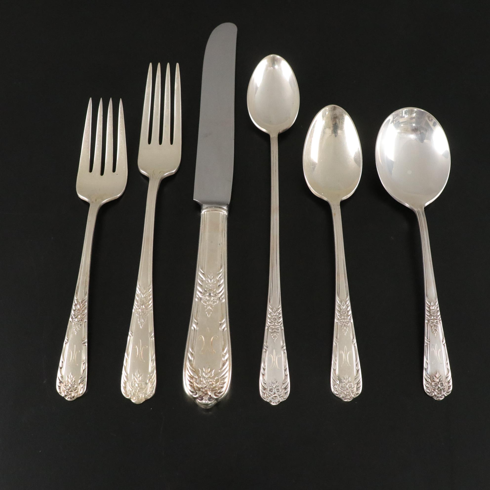 Sterling Silver "Splendor" Flatware Set by International Silver