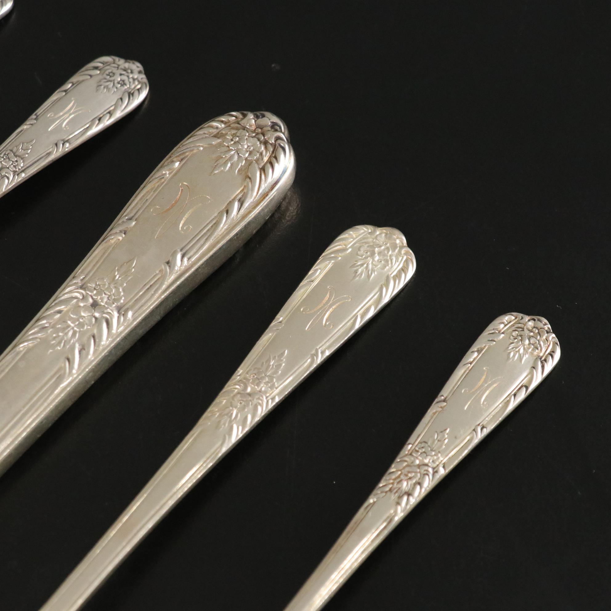 Sterling Silver "Splendor" Flatware Set by International Silver