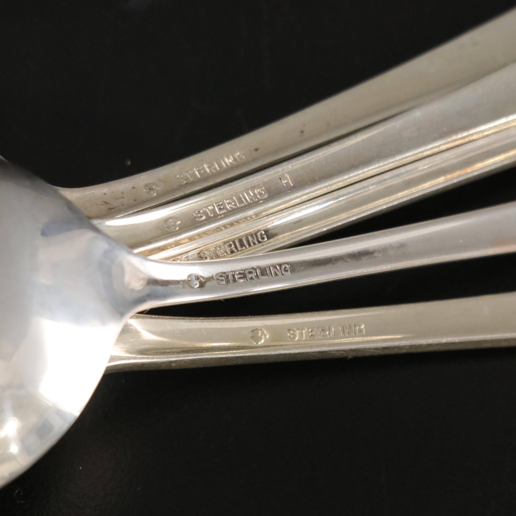 Sterling Silver "Splendor" Flatware Set by International Silver