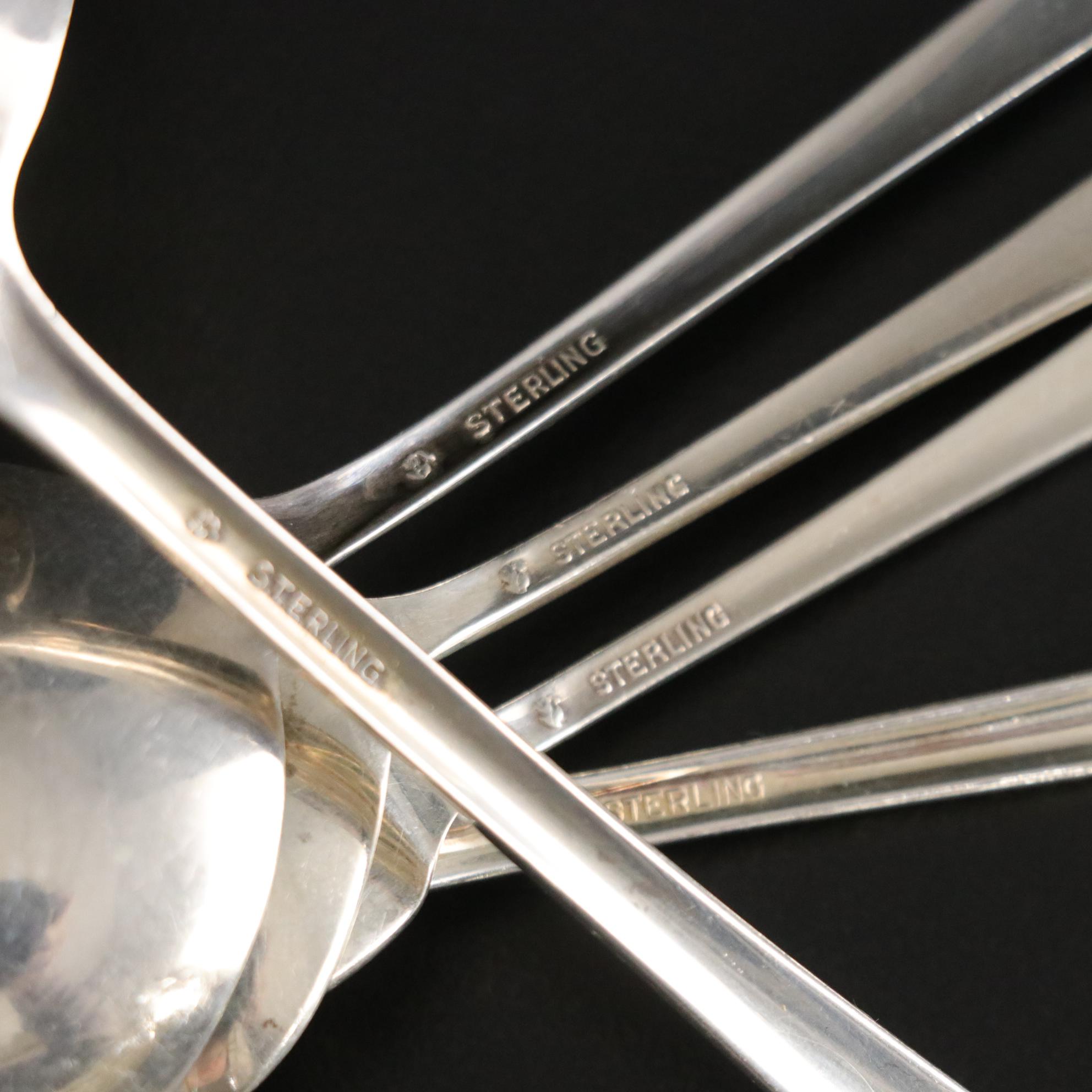 Sterling Silver "Splendor" Flatware Set by International Silver