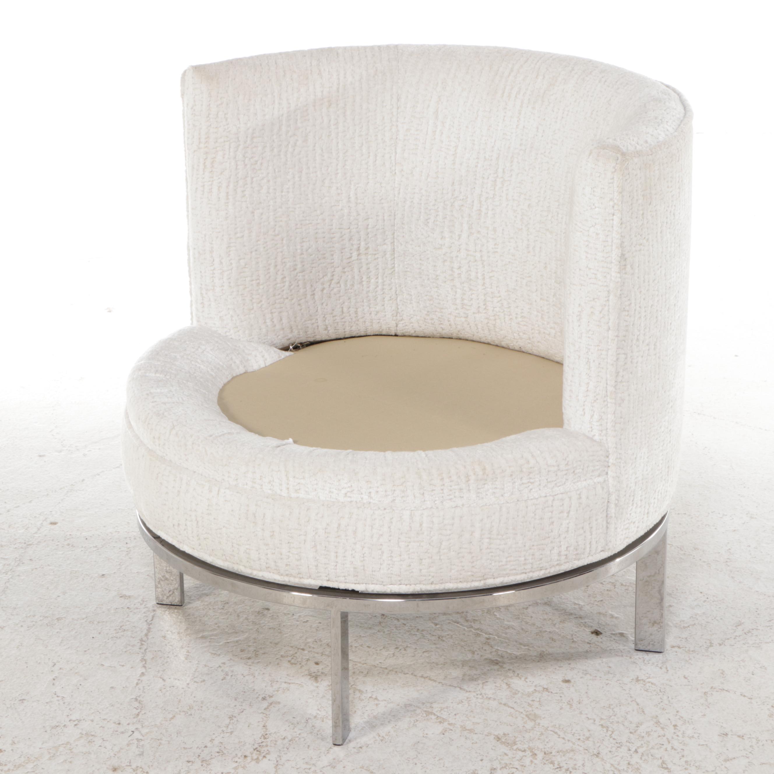 Kaleidescope "Gracie" Swivel Chair on Stainless Steel Base