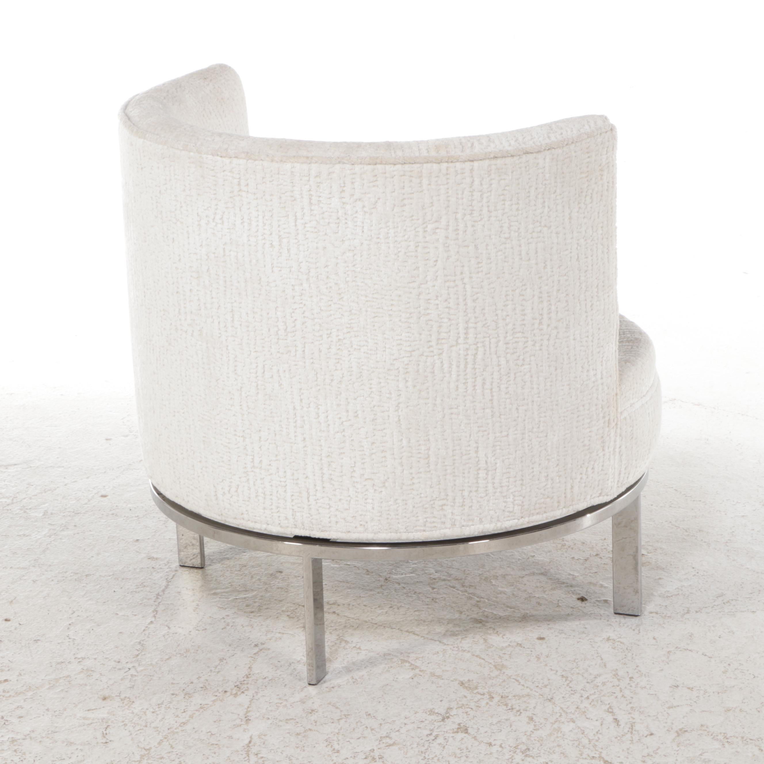 Kaleidescope "Gracie" Swivel Chair on Stainless Steel Base