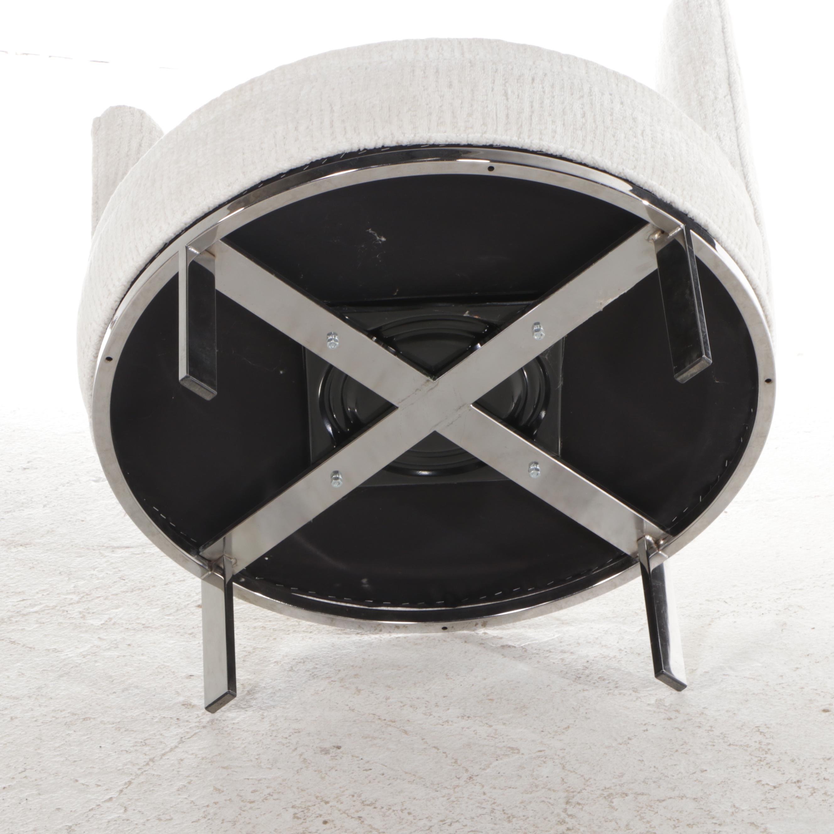 Kaleidescope "Gracie" Swivel Chair on Stainless Steel Base