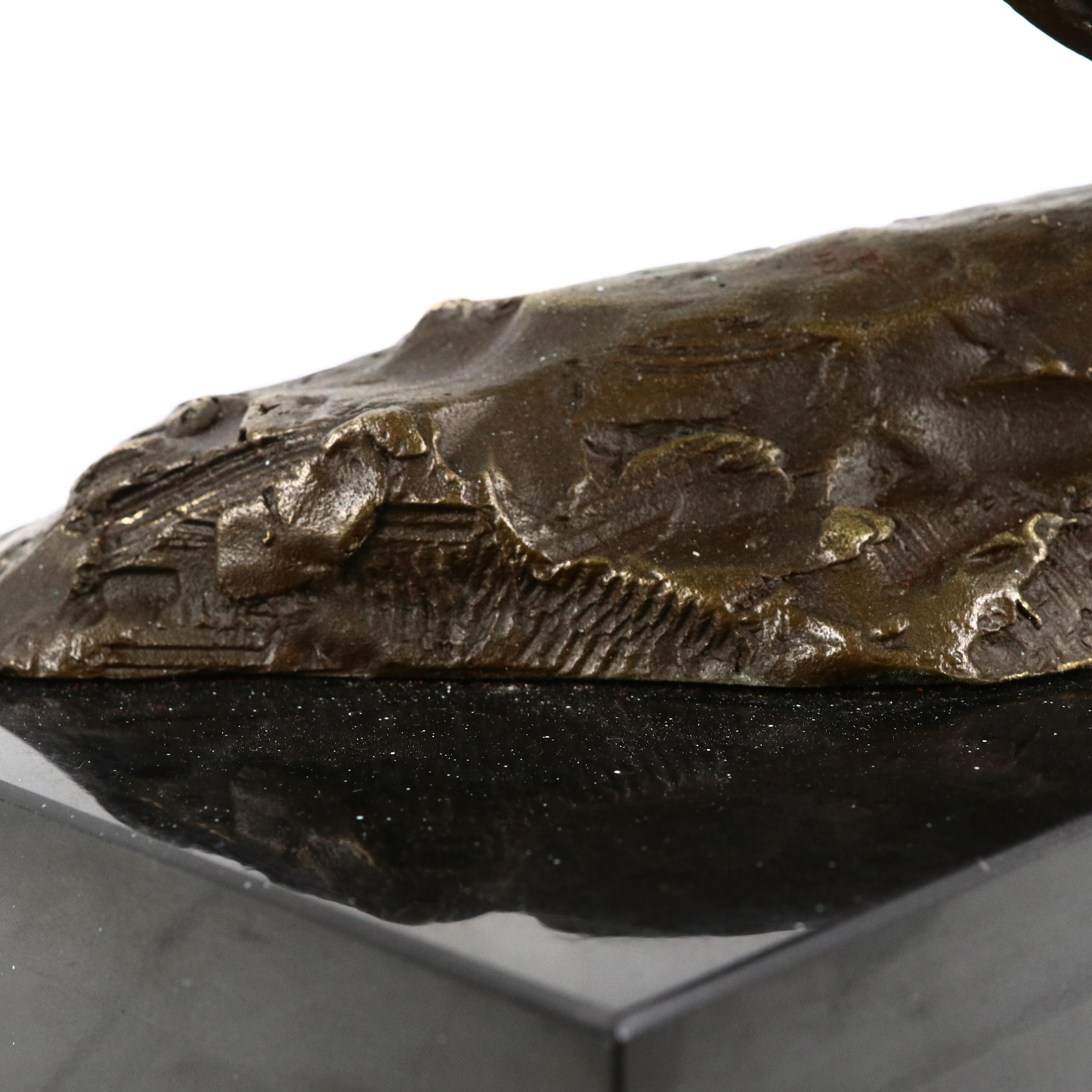 Bronze Sculpture of Woman Playing Violin