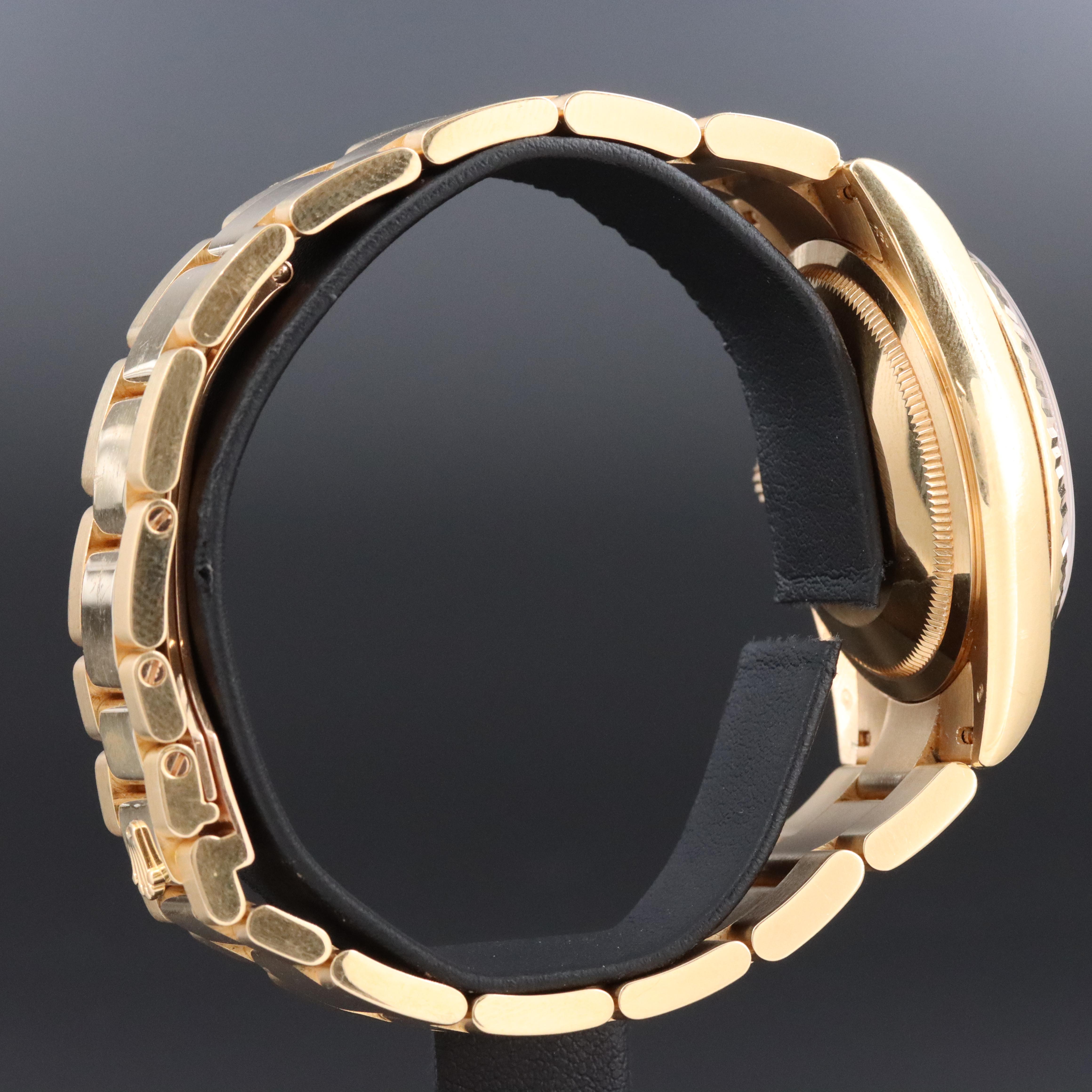 Rolex Day-Date 36 Factory Diamond Blue Dial 118238 Watch