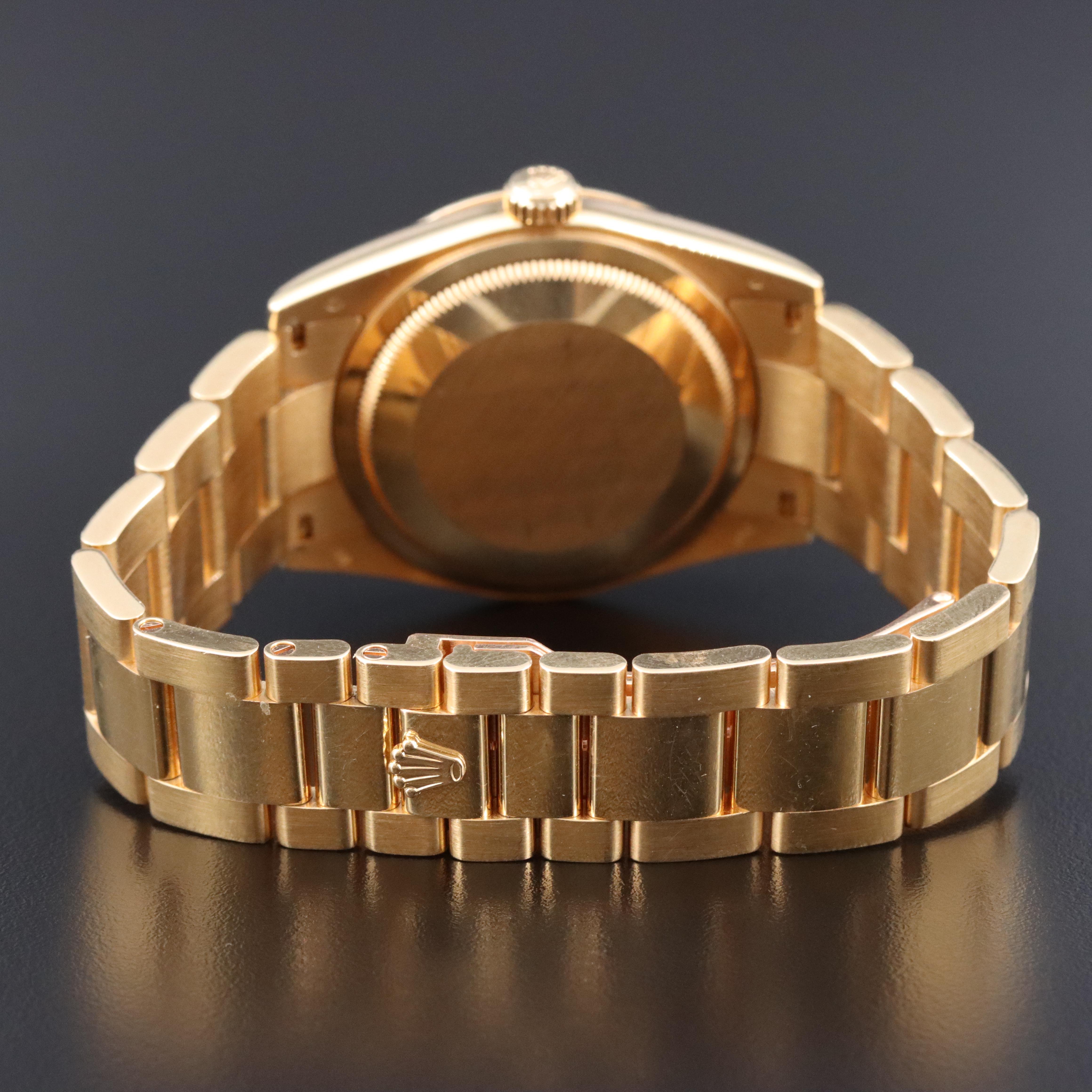 Rolex Day-Date 36 Factory Diamond Blue Dial 118238 Watch