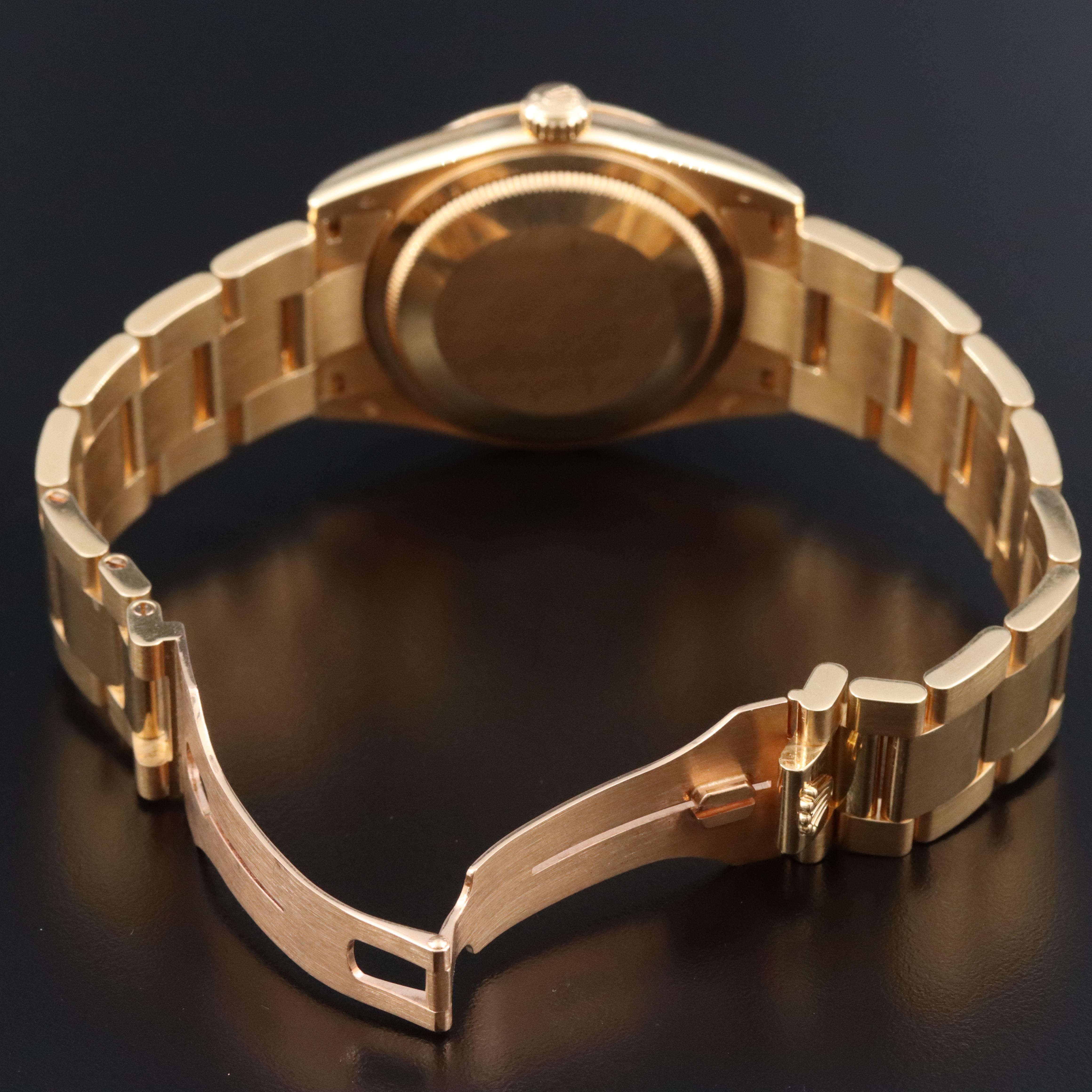 Rolex Day-Date 36 Factory Diamond Blue Dial 118238 Watch