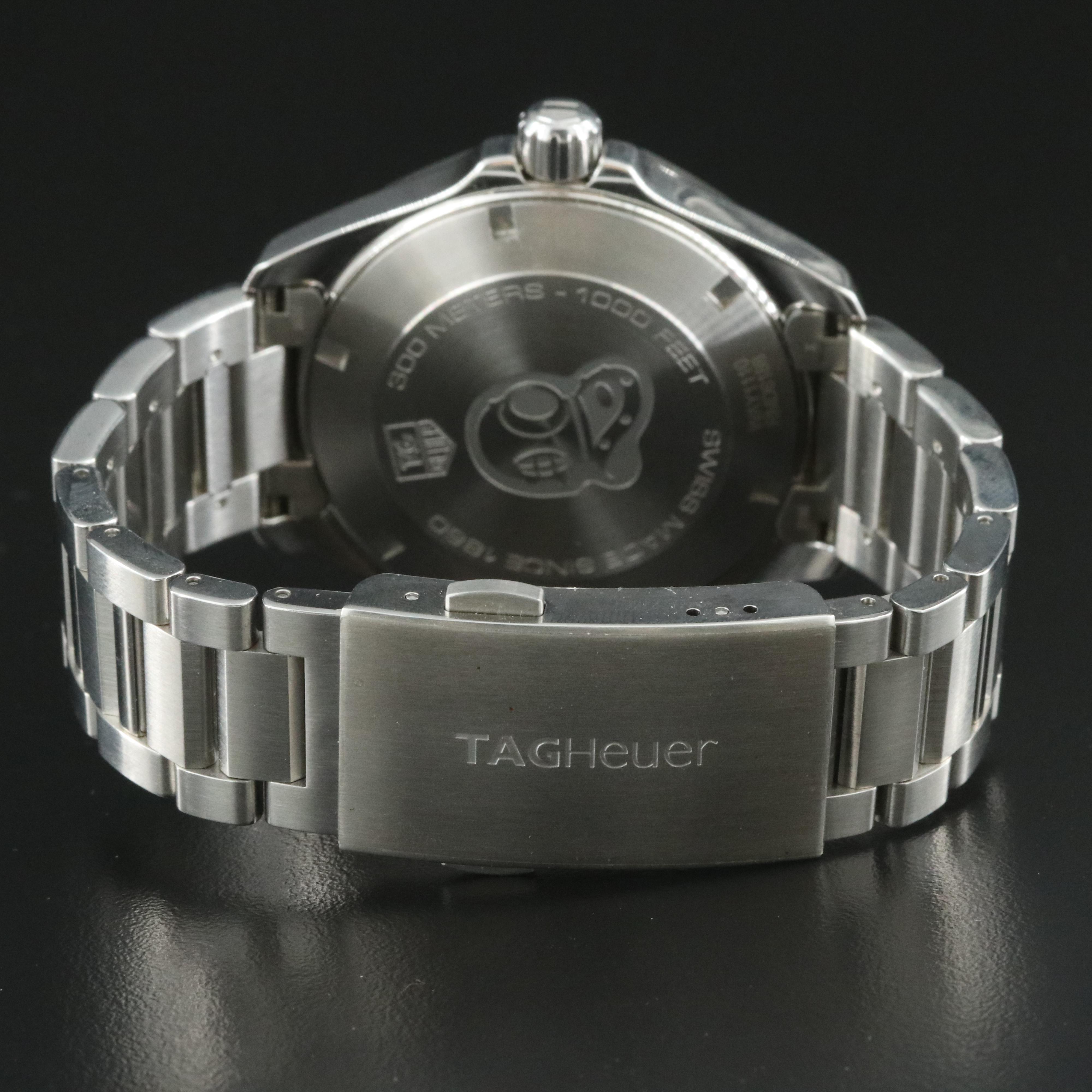 TAG Heuer Aquaracer WAY1110 Black 41mm Steel Quartz Watch