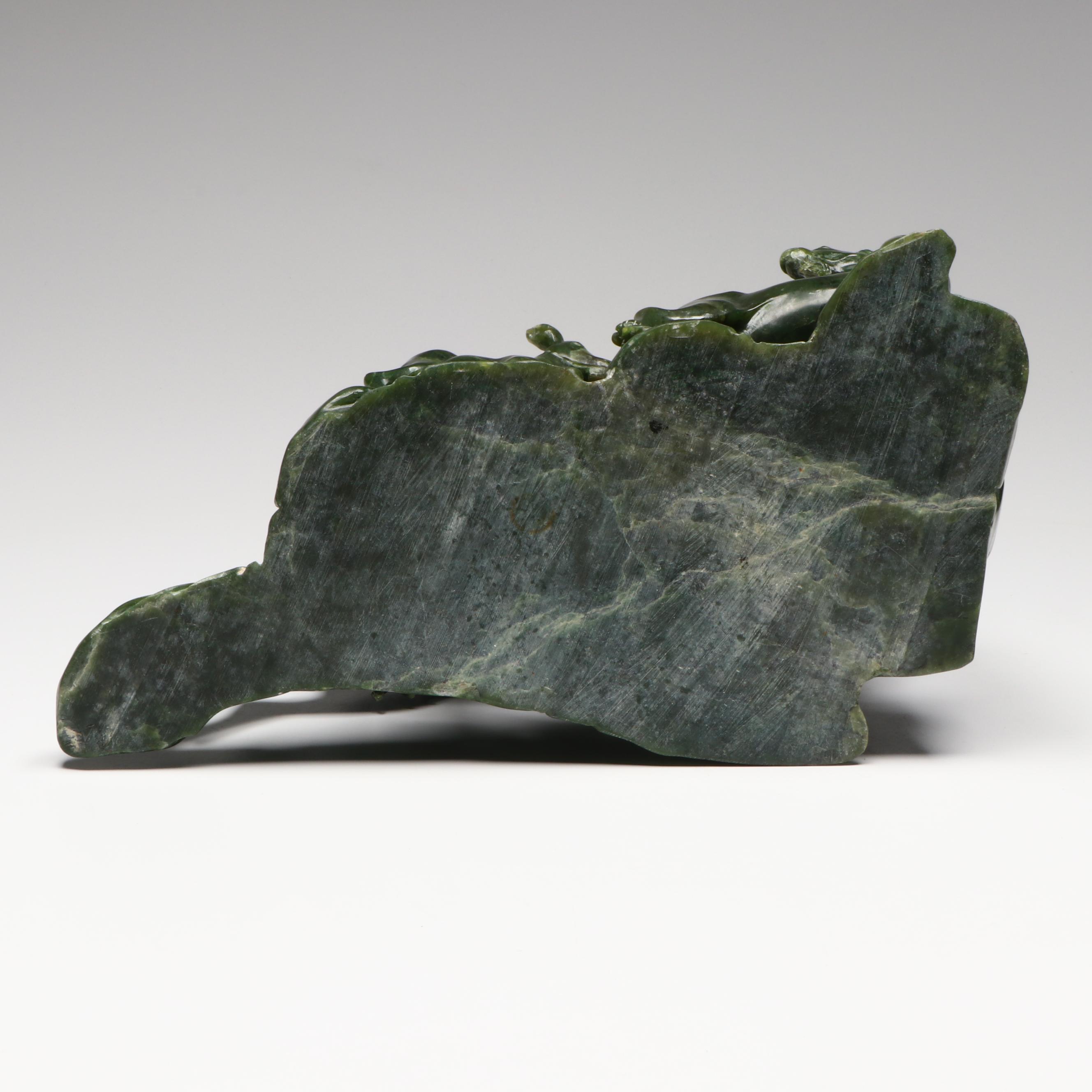 Chinese Carved Nephrite Goat Figural Group