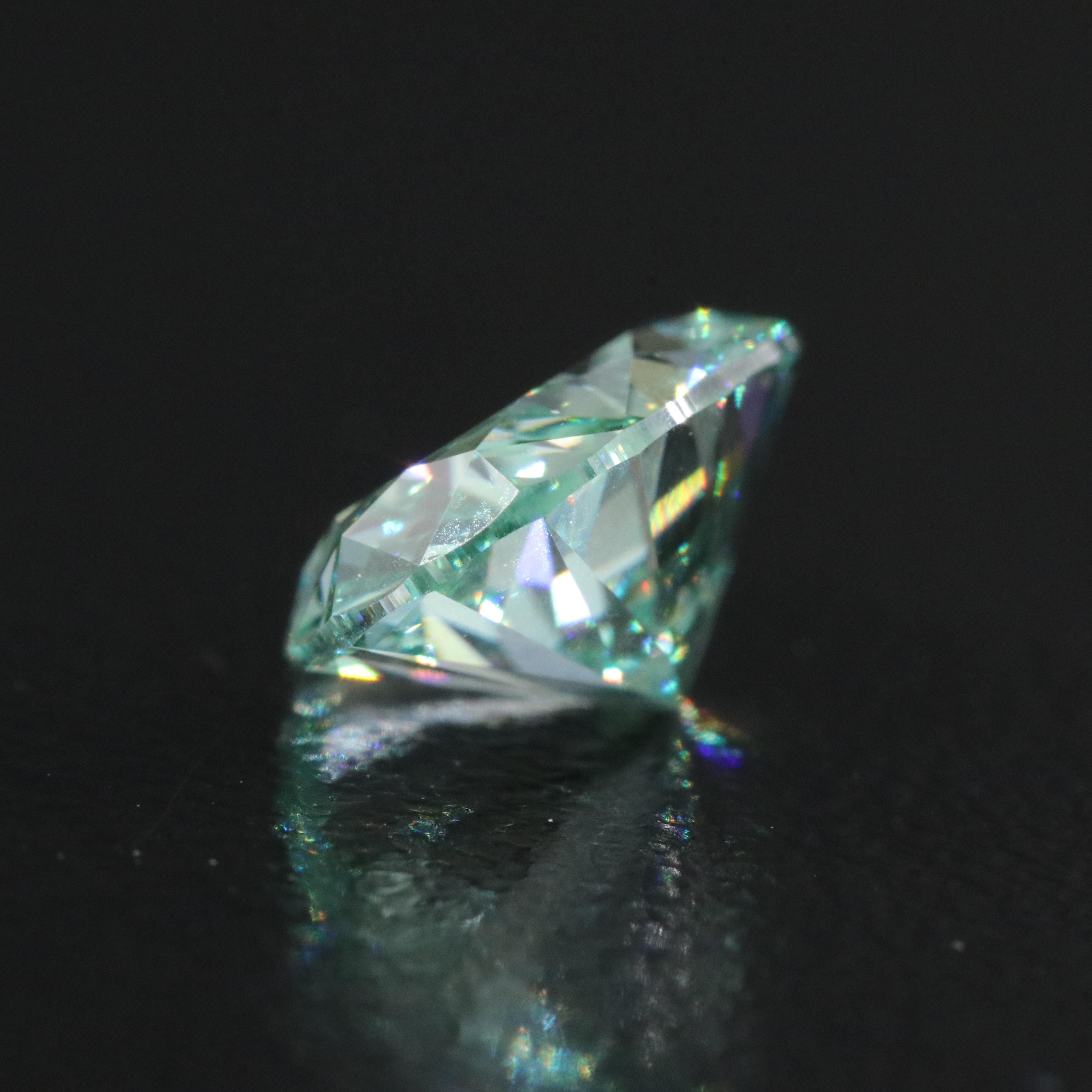 Loose 2.52 CT Lab Grown Fancy Green Diamond with IGI Report