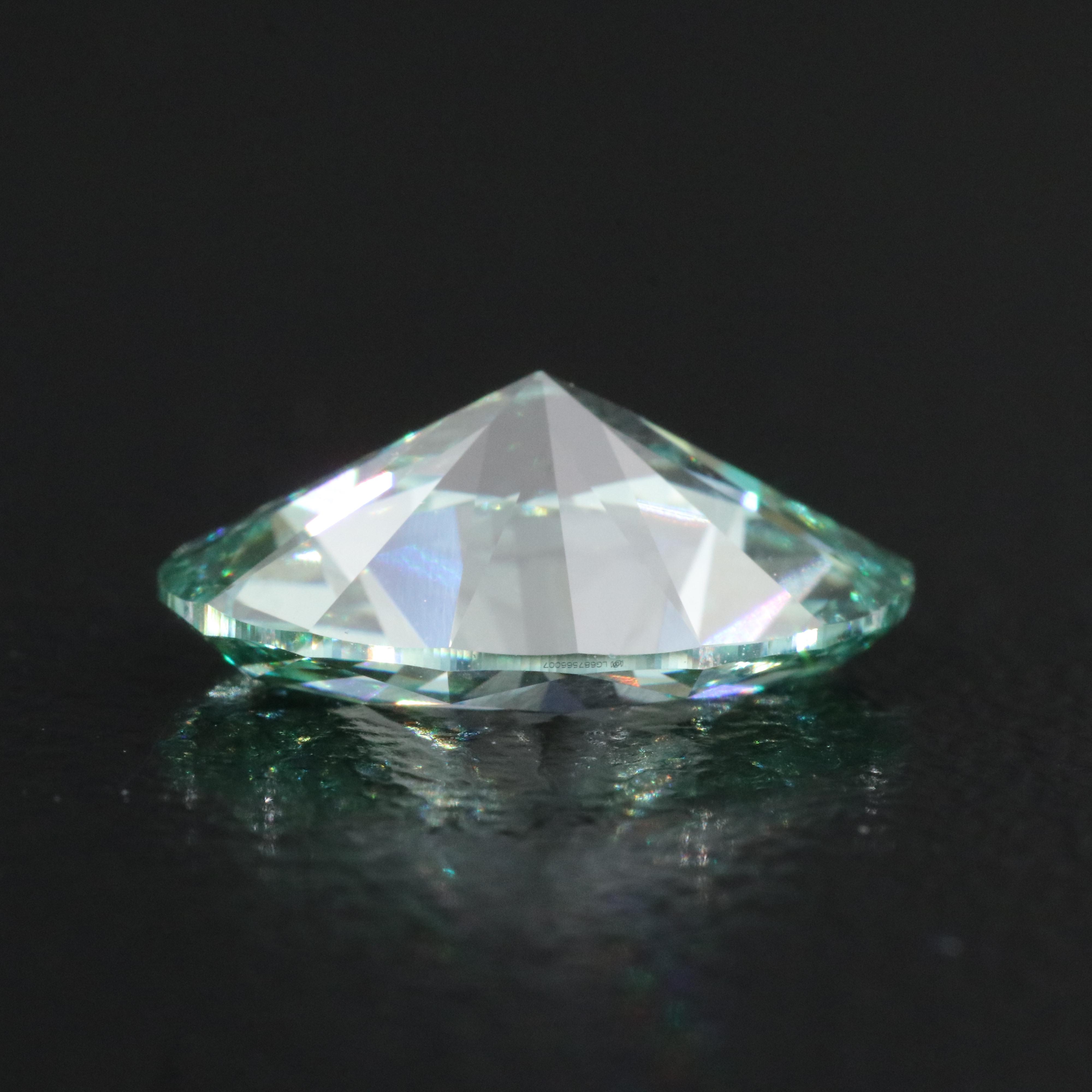 Loose 2.52 CT Lab Grown Fancy Green Diamond with IGI Report