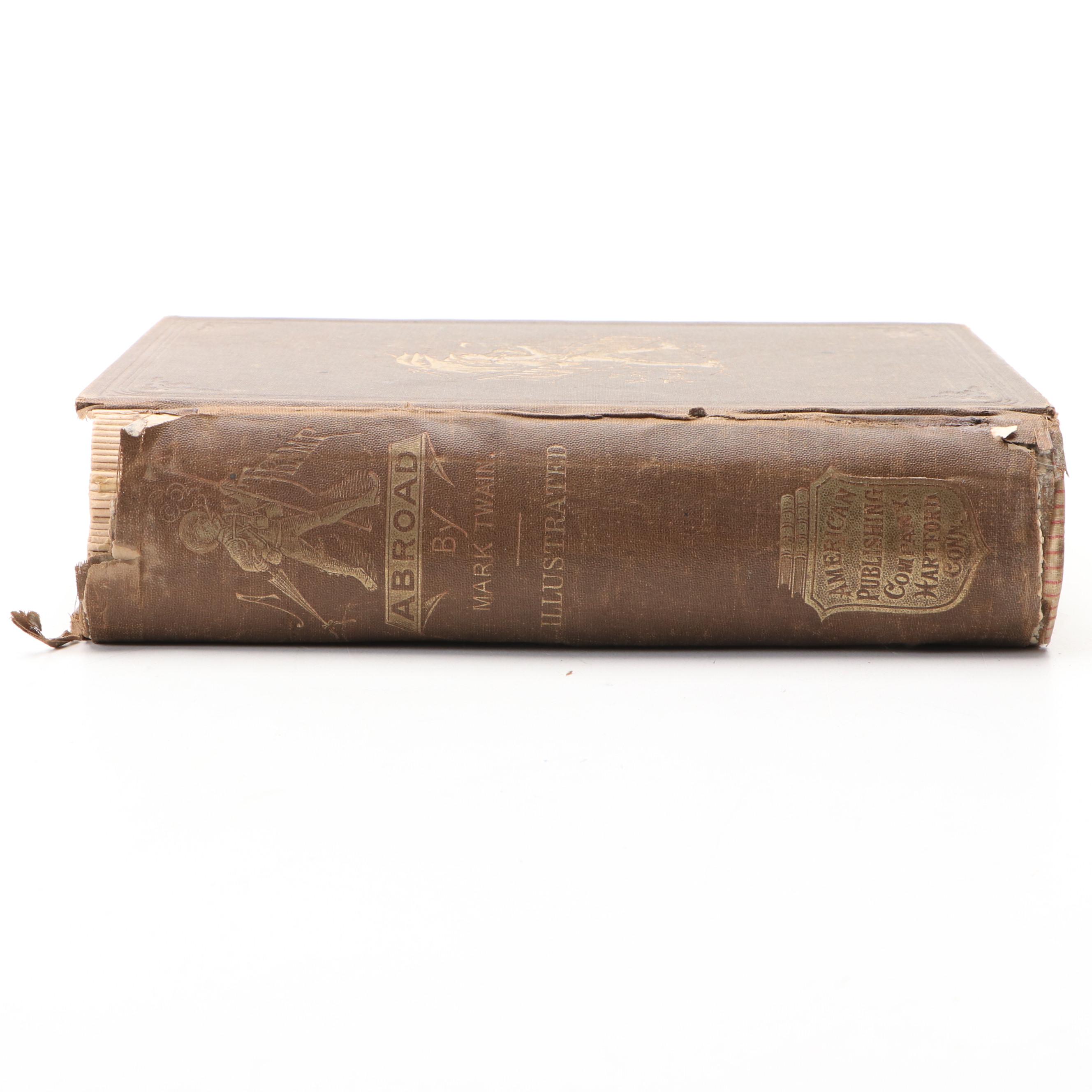 First Edition, Second State "A Tramp Abroad" by Mark Twain, 1880