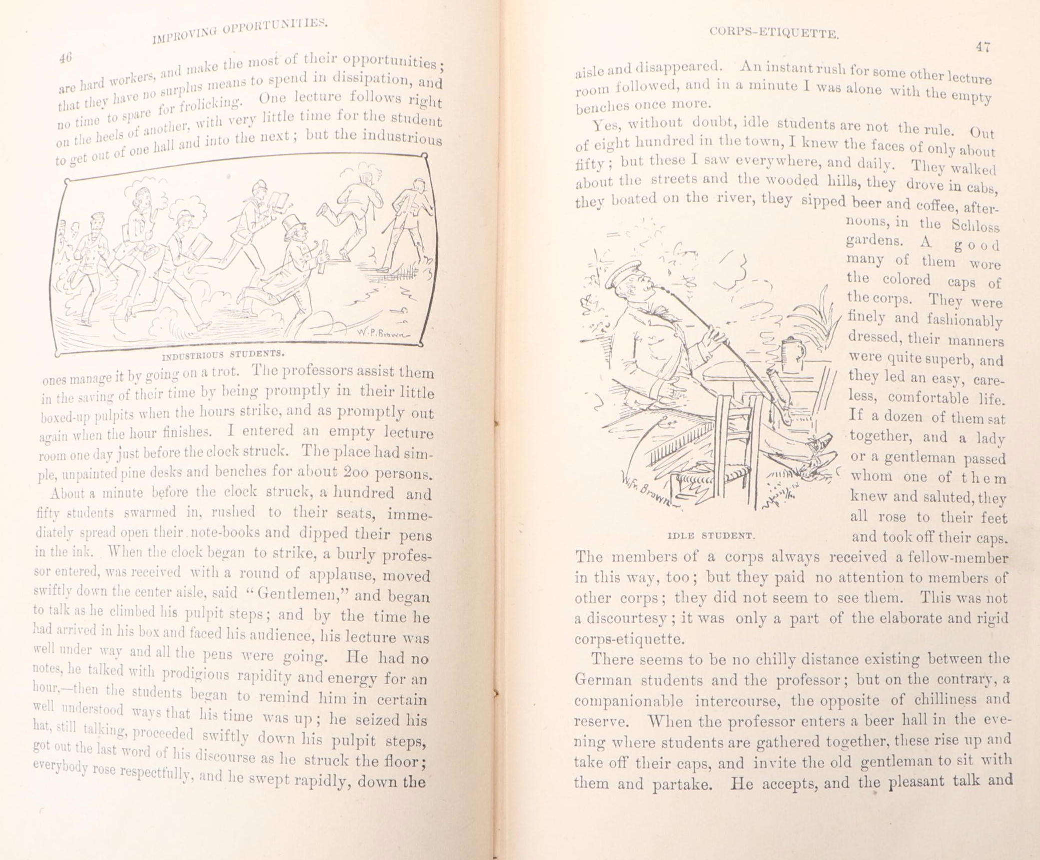 First Edition, Second State "A Tramp Abroad" by Mark Twain, 1880