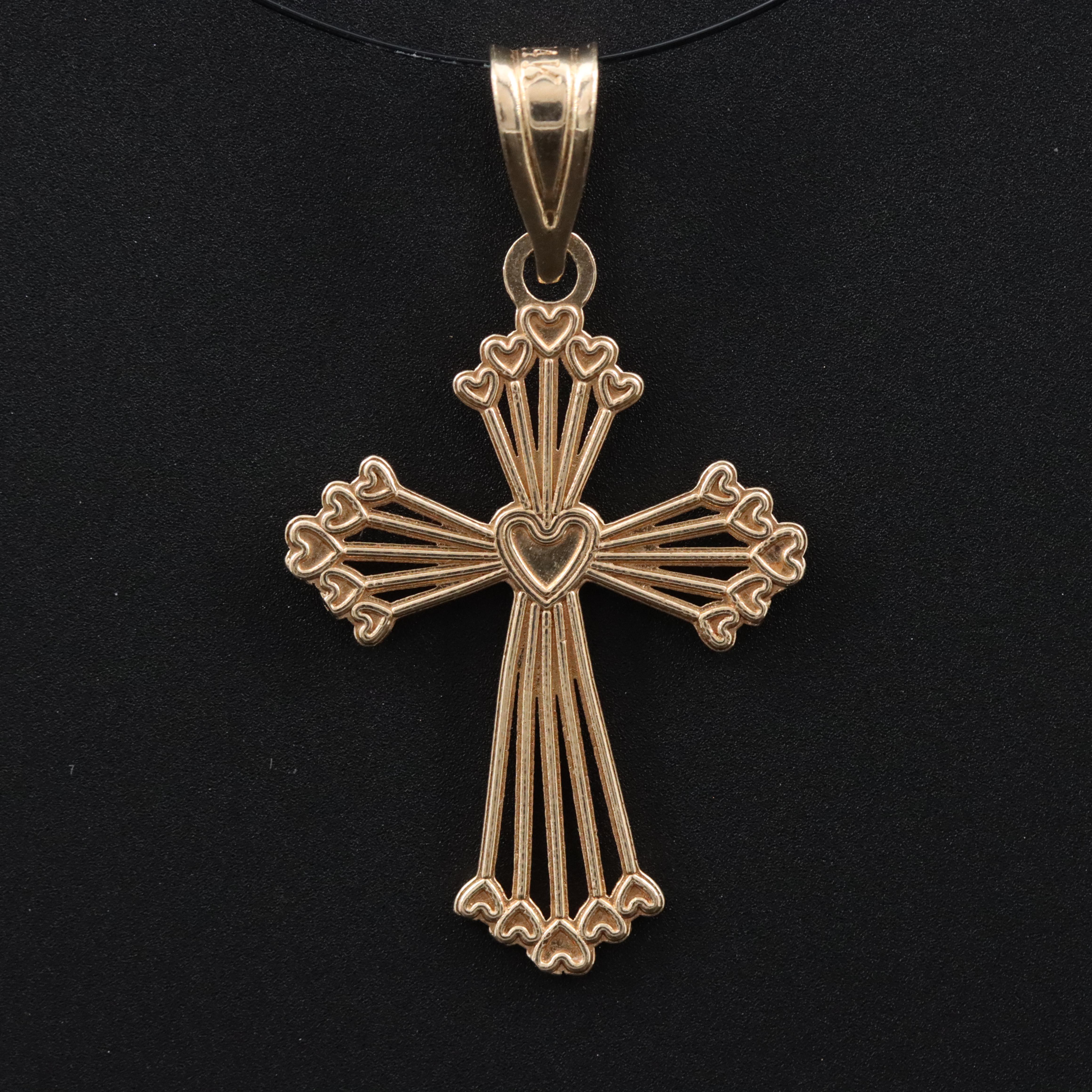14K Cross Pendant