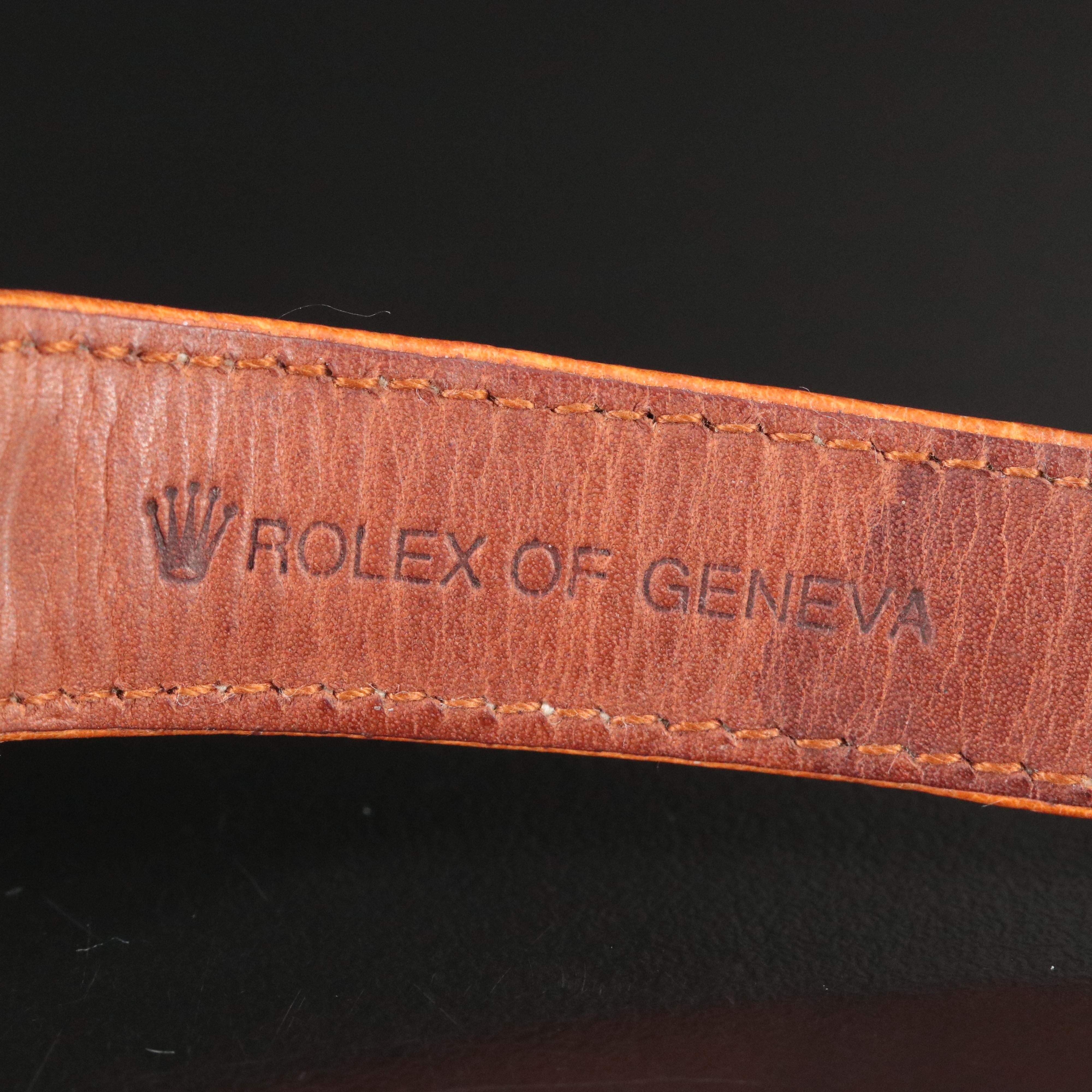 Vintage Rolex Oyster Perpetual 18K Rose Gold Bombay Model 6090 Watch