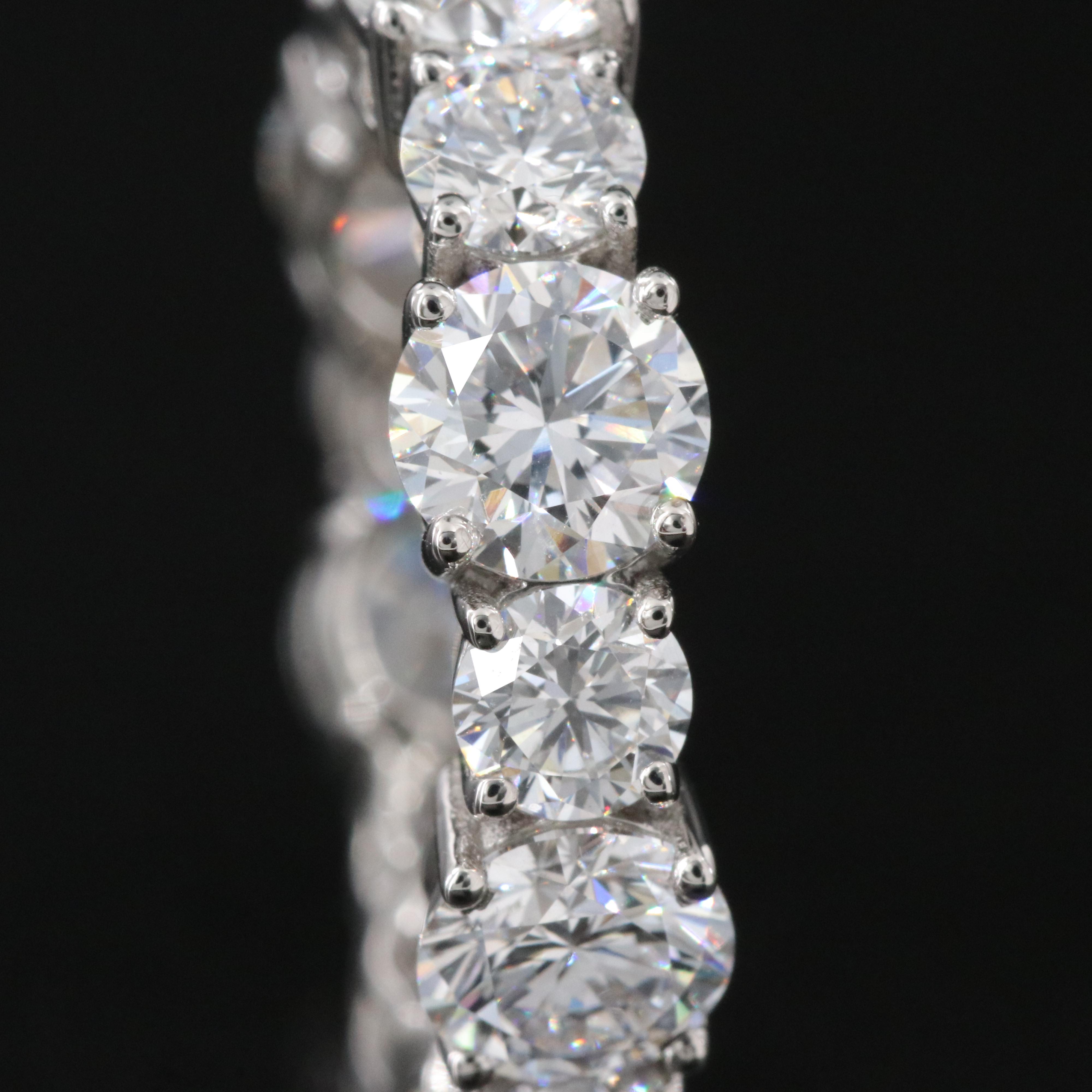 Platinum 6.20 CTW Lab Grown Diamond Eternity Band