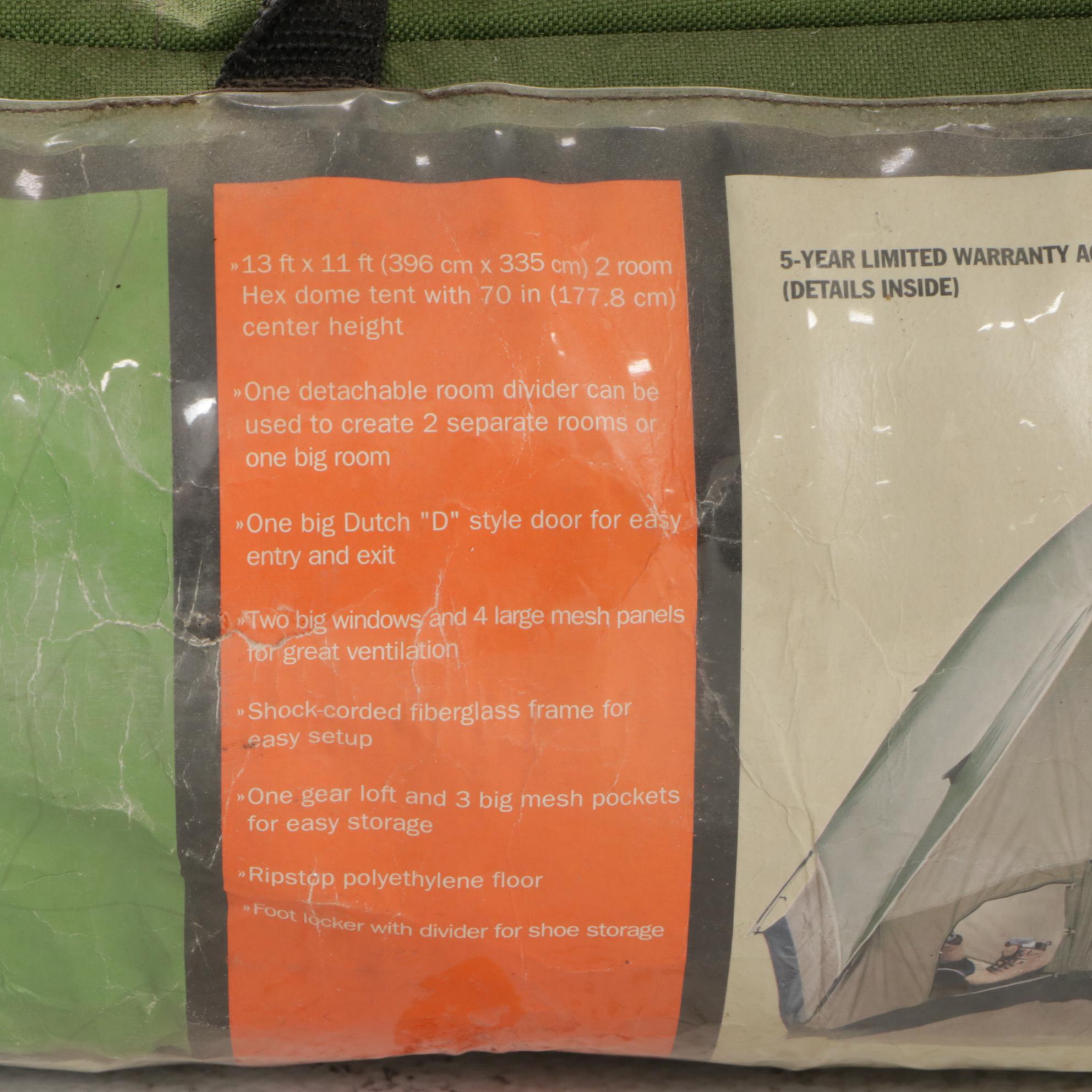 Greatland Outdoors 2-Room Tent with "Go-Be Dry" Rain Protection System