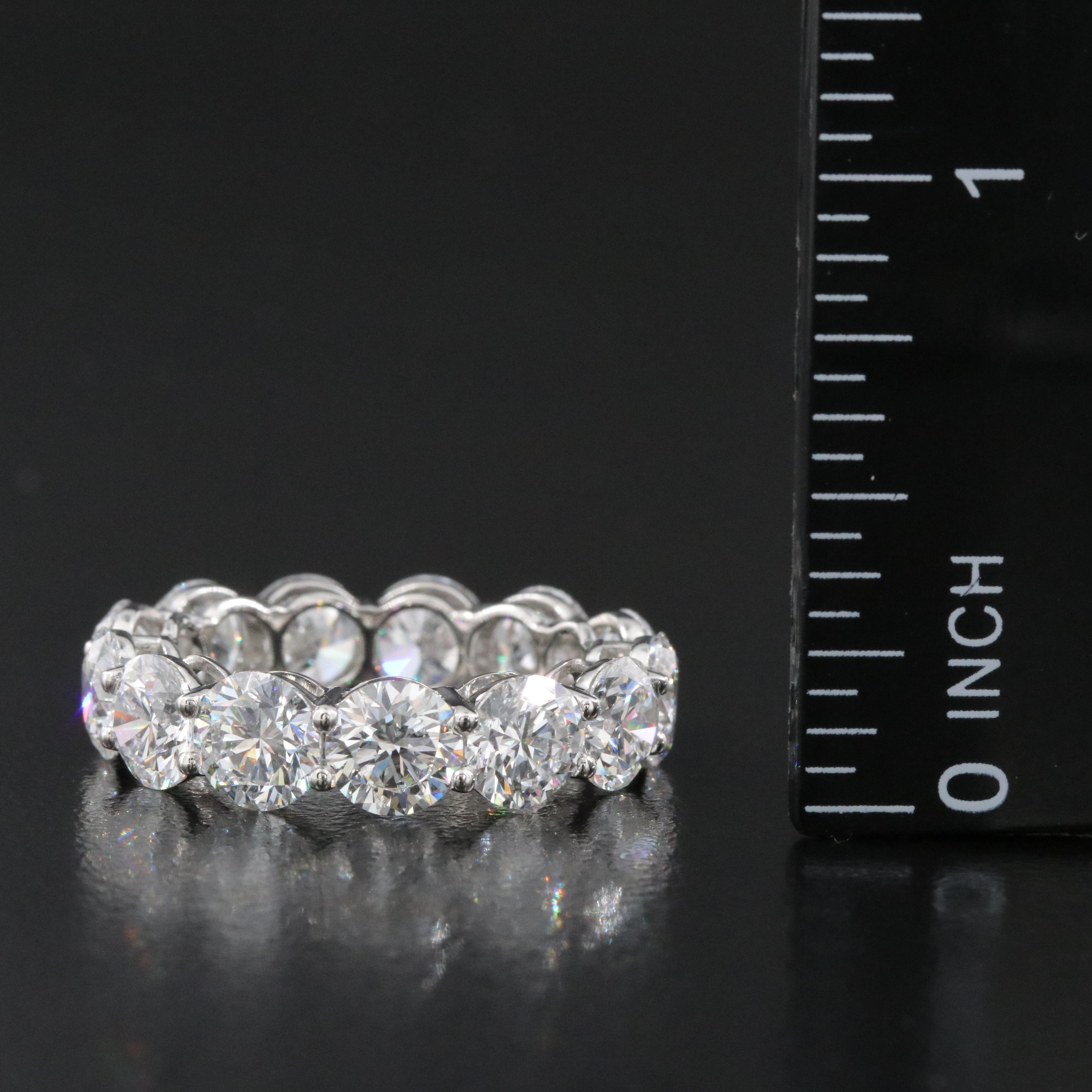 Platinum 8.30 CTW Lab Grown Diamond Ring