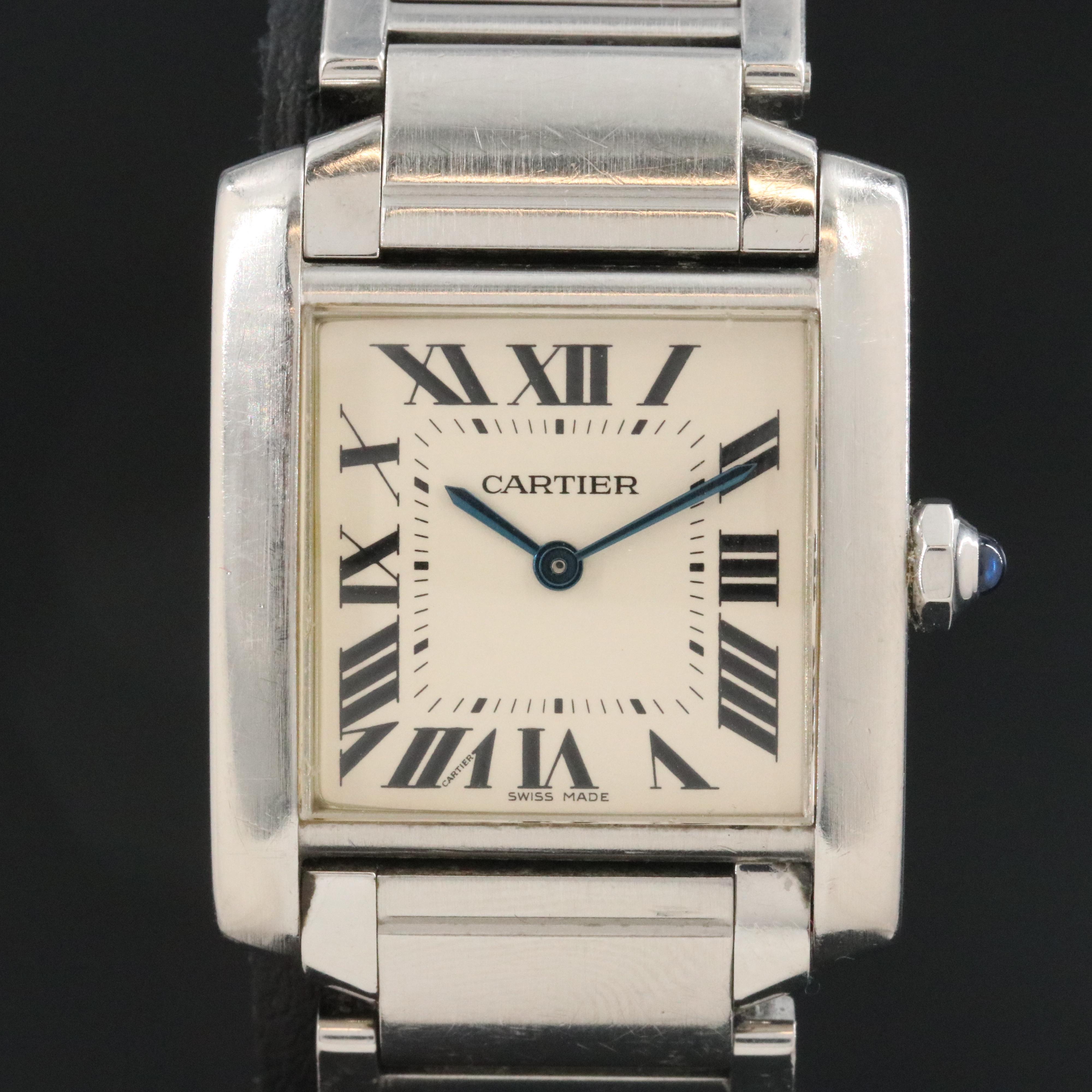 Cartier Tank Francaise 25 mm Stainless Steel Quartz 2301 Watch