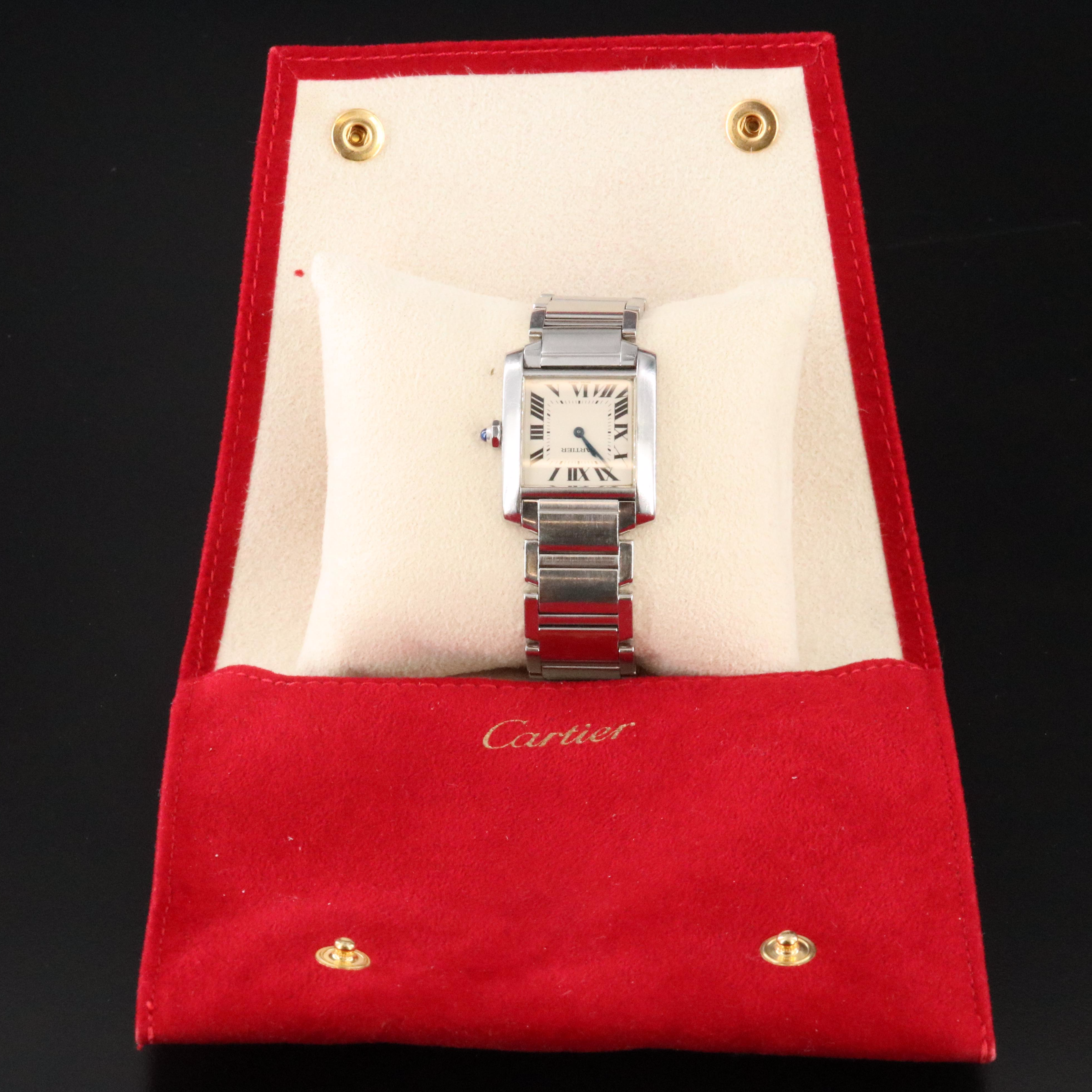 Cartier Tank Francaise 25 mm Stainless Steel Quartz 2301 Watch