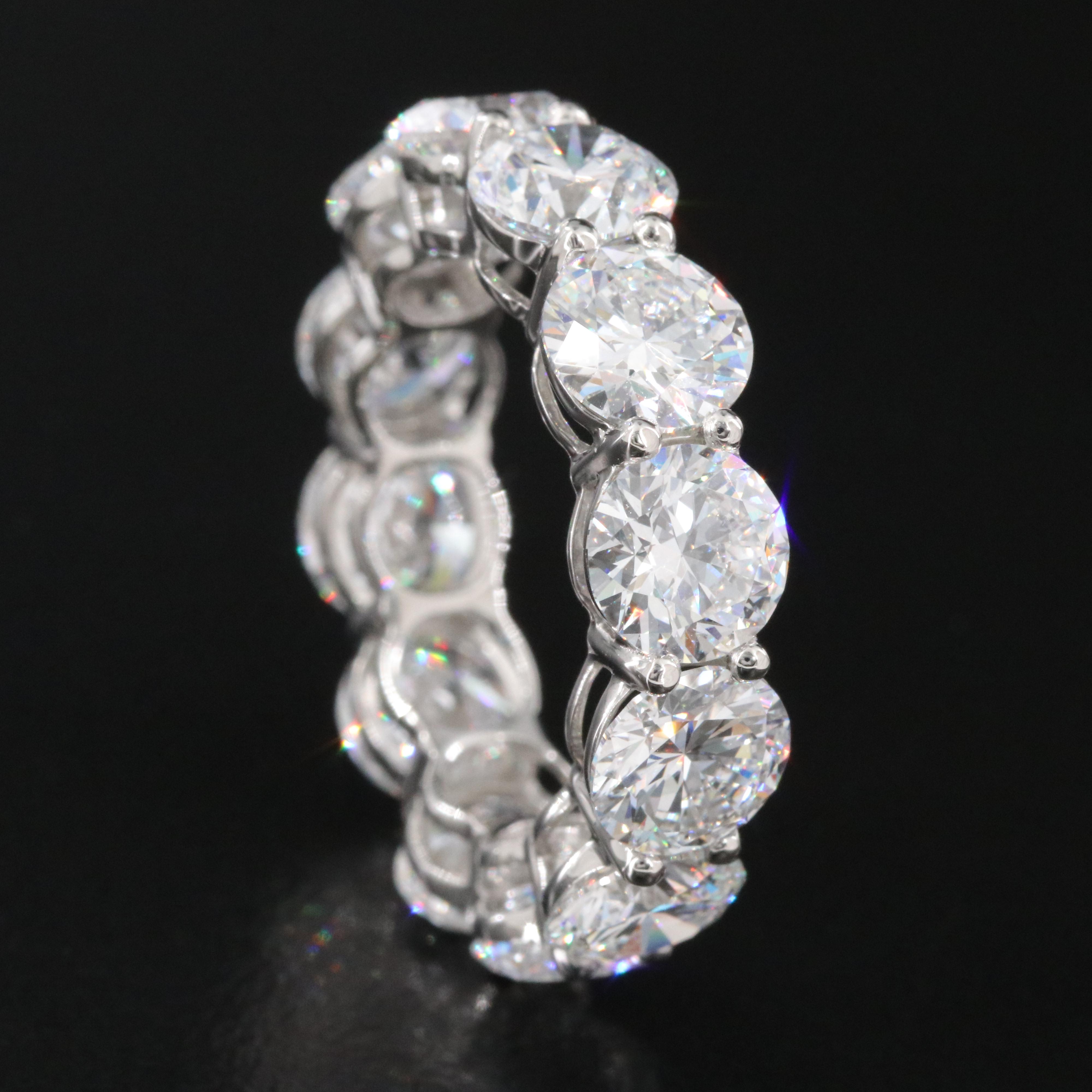 Platinum 11.21 CT Lab Grown Diamond Eternity Band