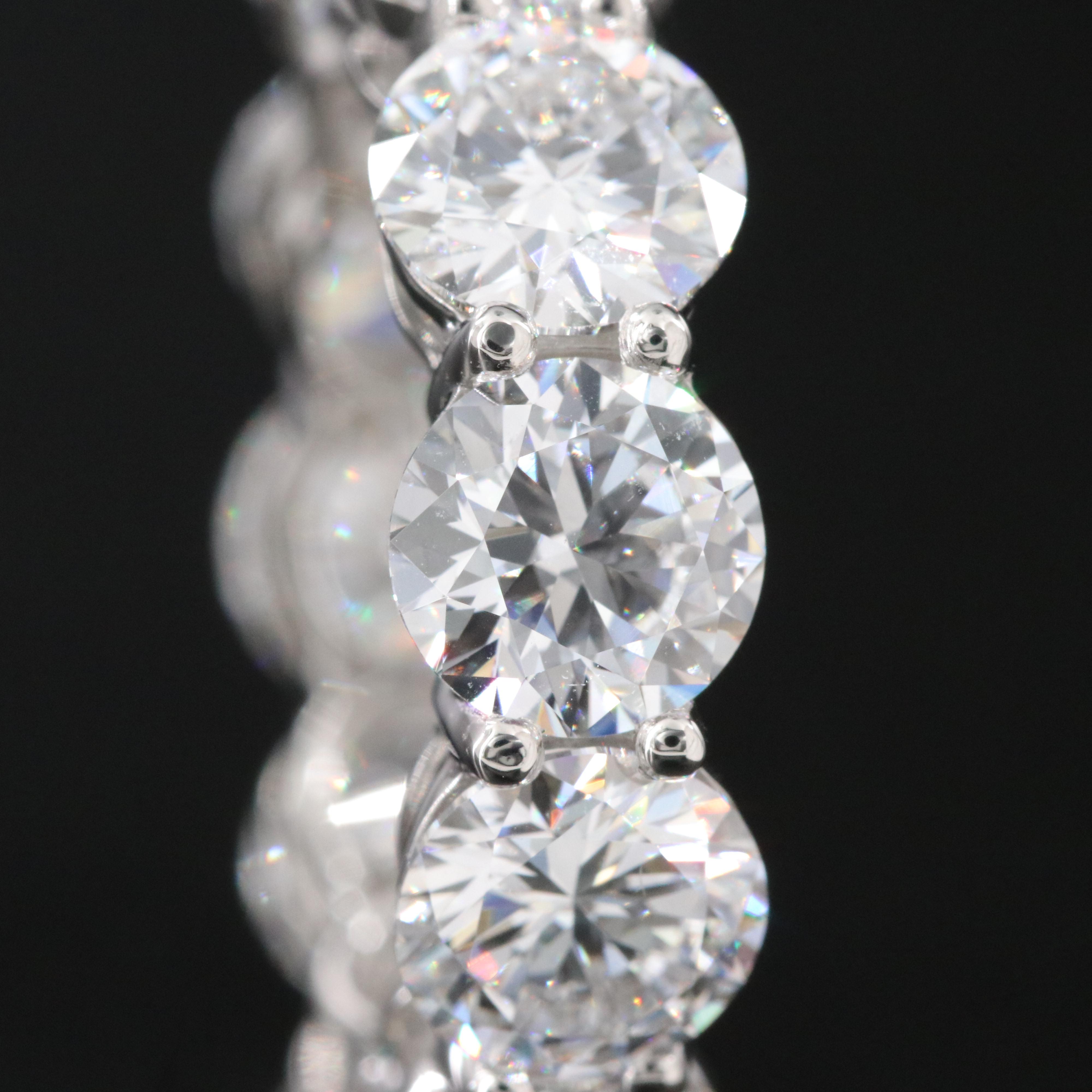 Platinum 11.21 CT Lab Grown Diamond Eternity Band