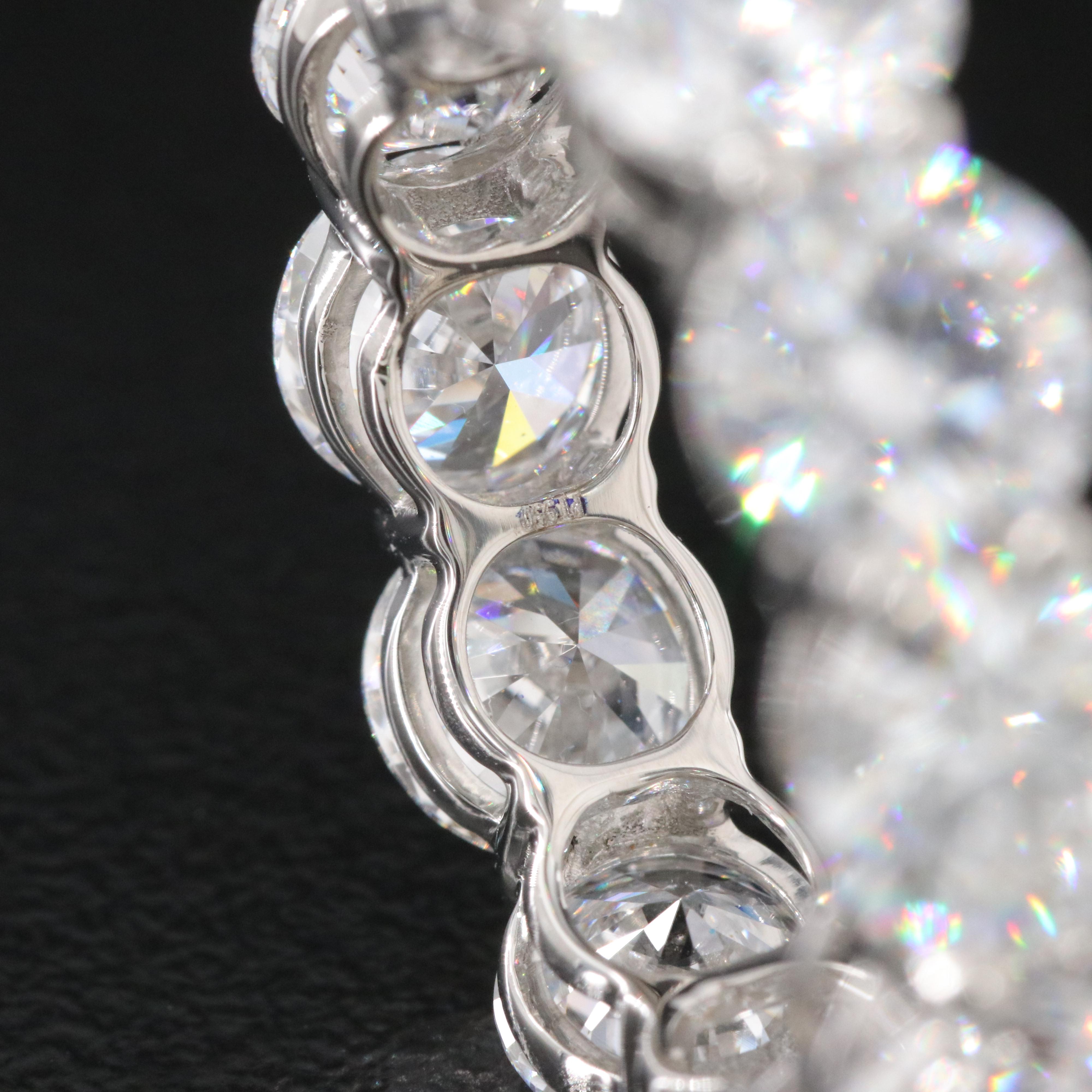 Platinum 11.21 CT Lab Grown Diamond Eternity Band