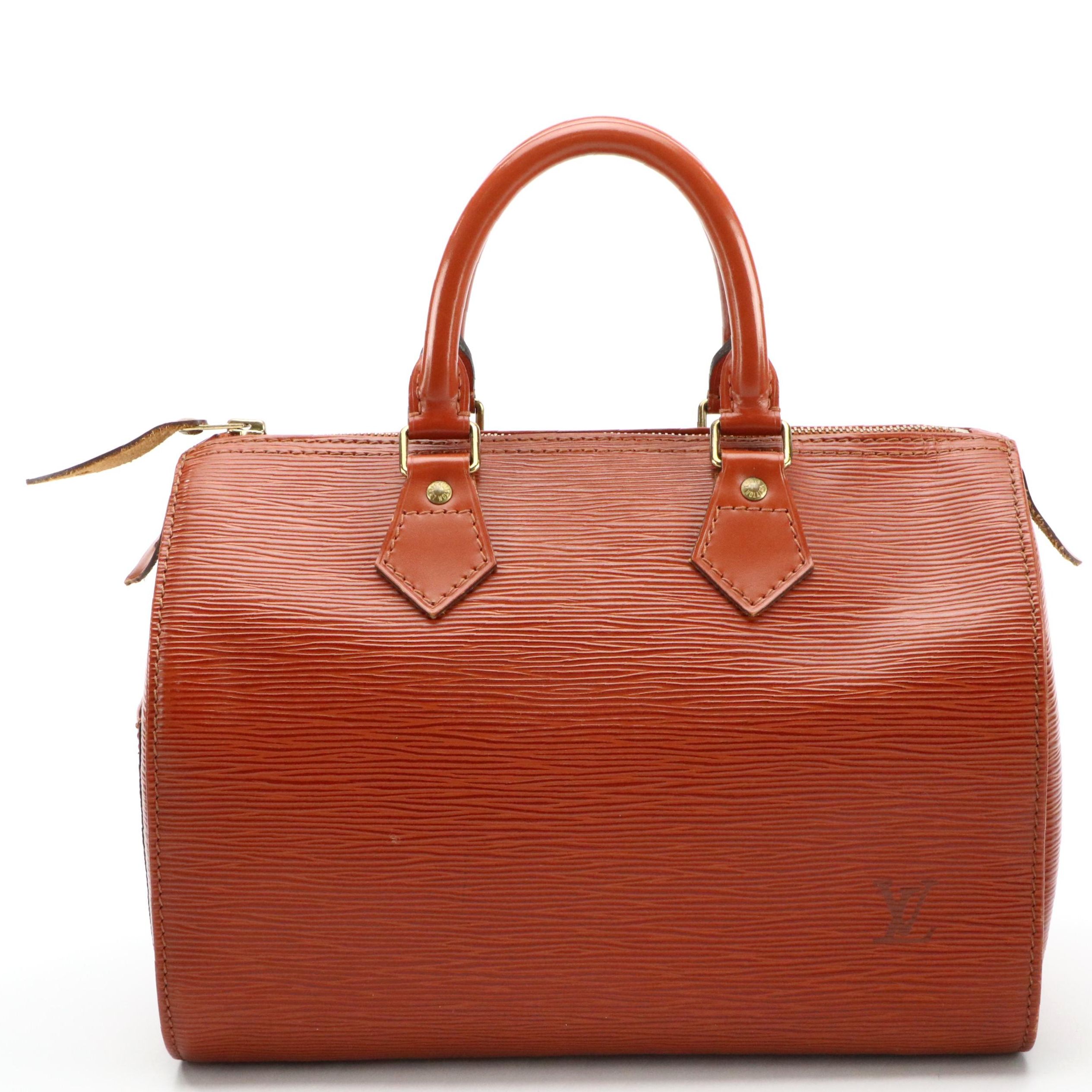 Louis Vuitton Speedy 25 in Kenyan Fawn Epi/Smooth Leather