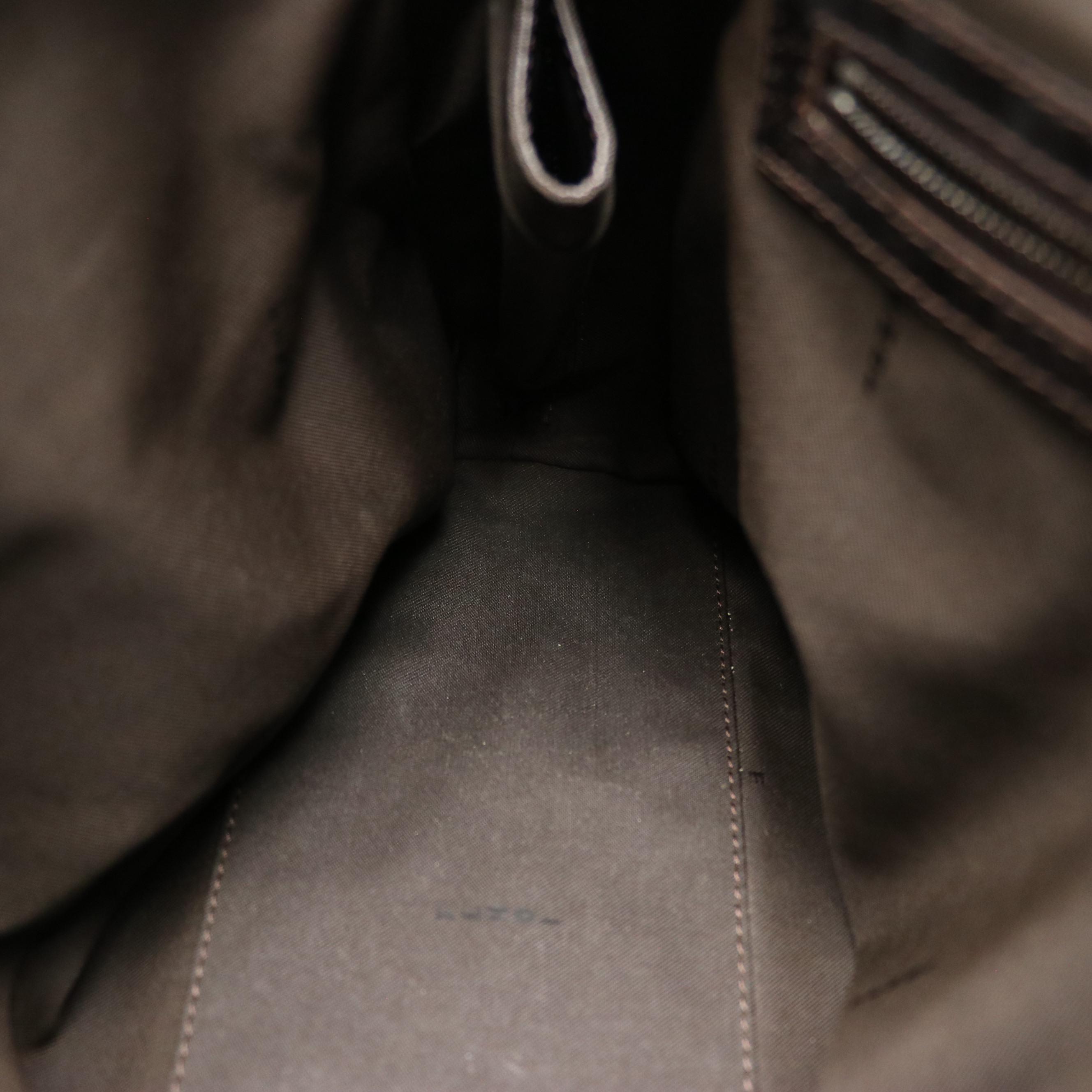 Fendi Boston Bag in Tobacco Zucca Jacquard Canvas and Leather