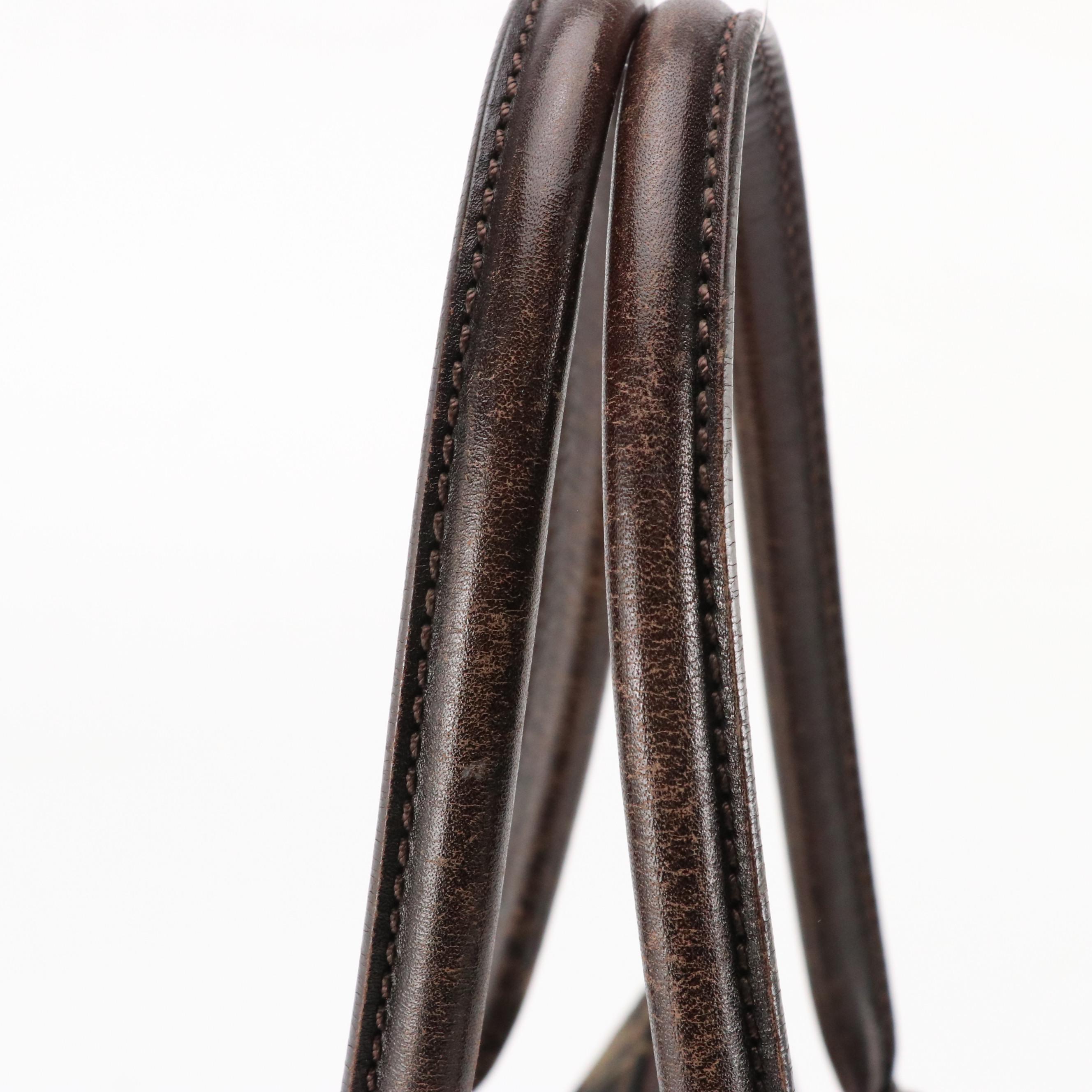 Fendi Boston Bag in Tobacco Zucca Jacquard Canvas and Leather