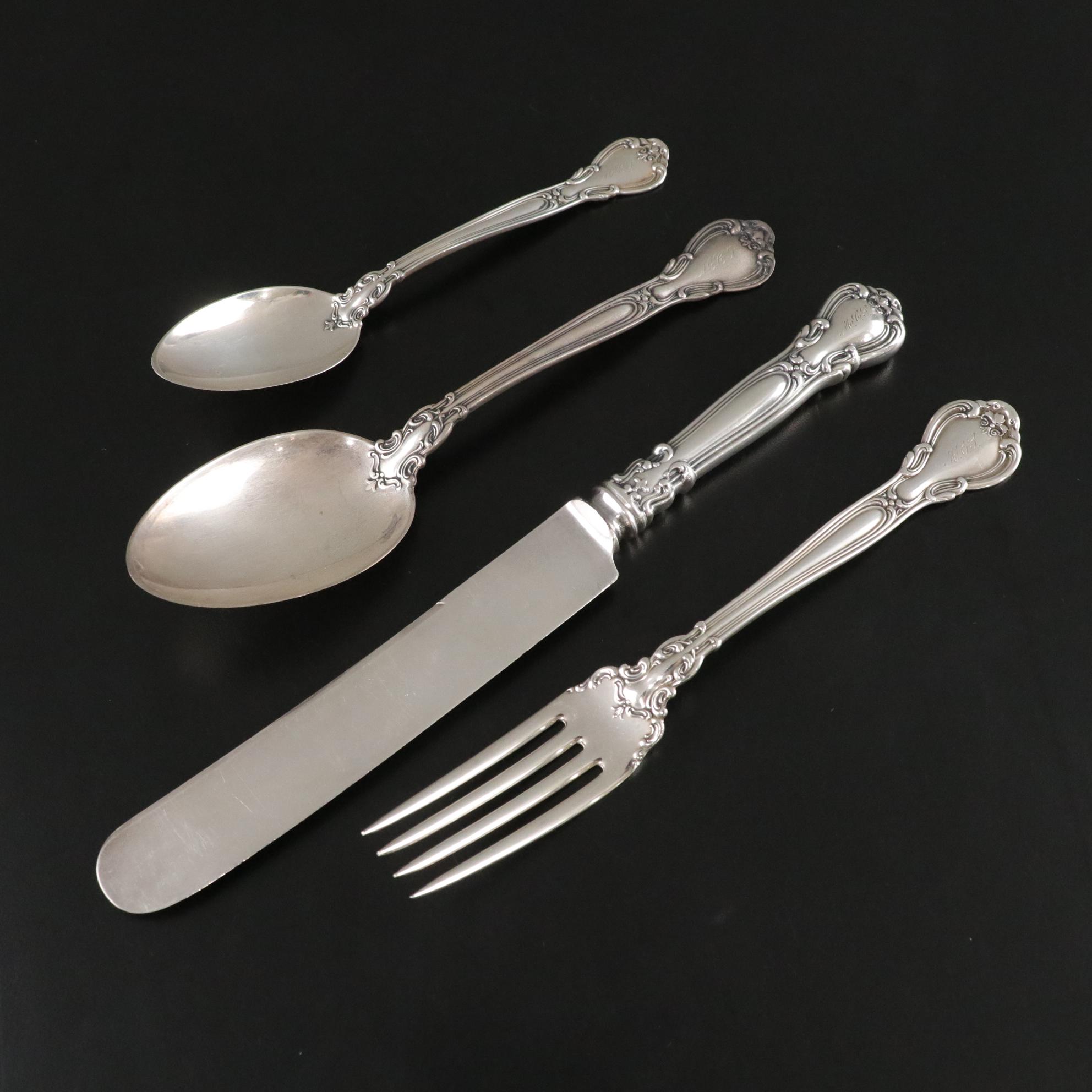 Sterling Silver "Chantilly" Flatware Set by Gorham