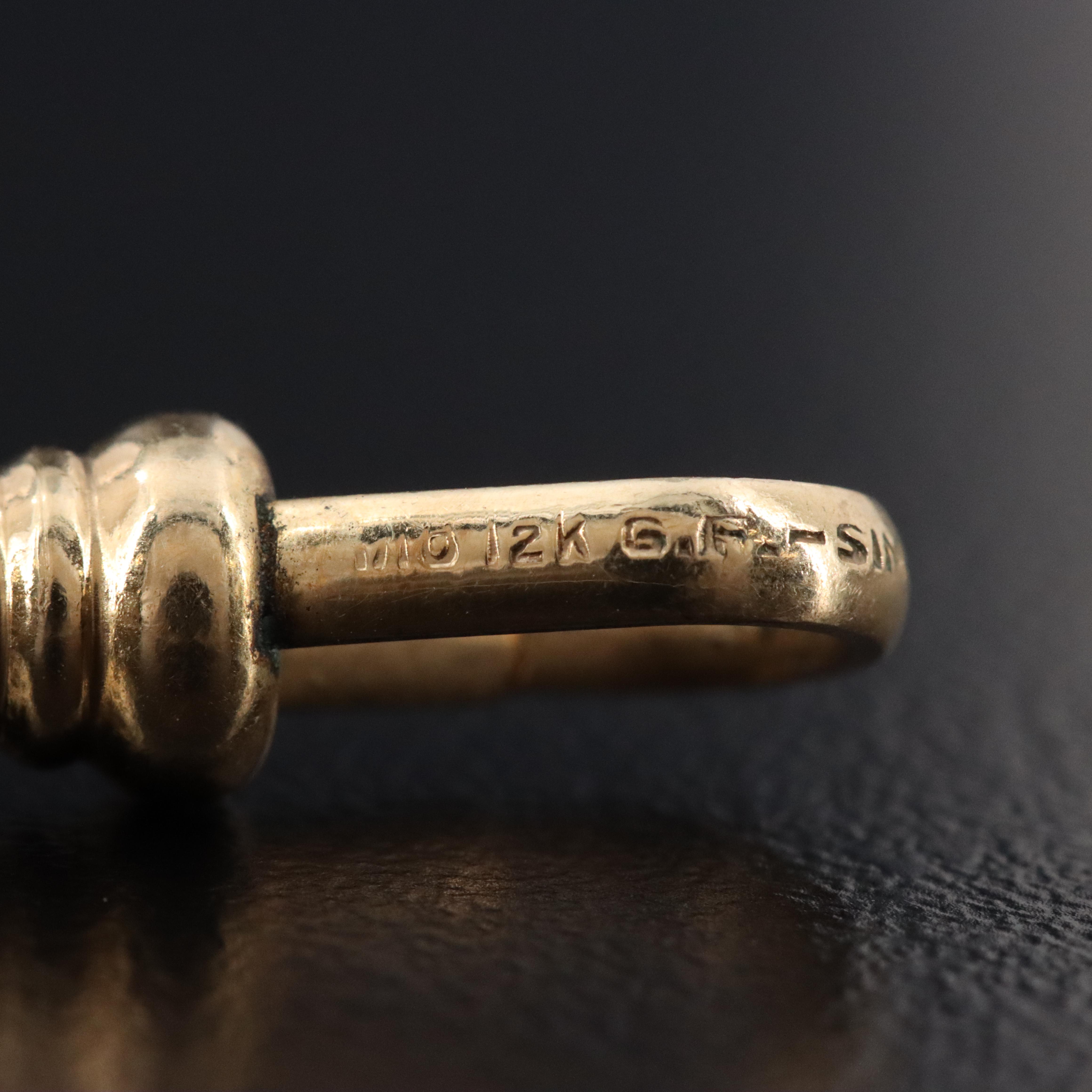 Simmons Gold-Filled Watch Chain Fob