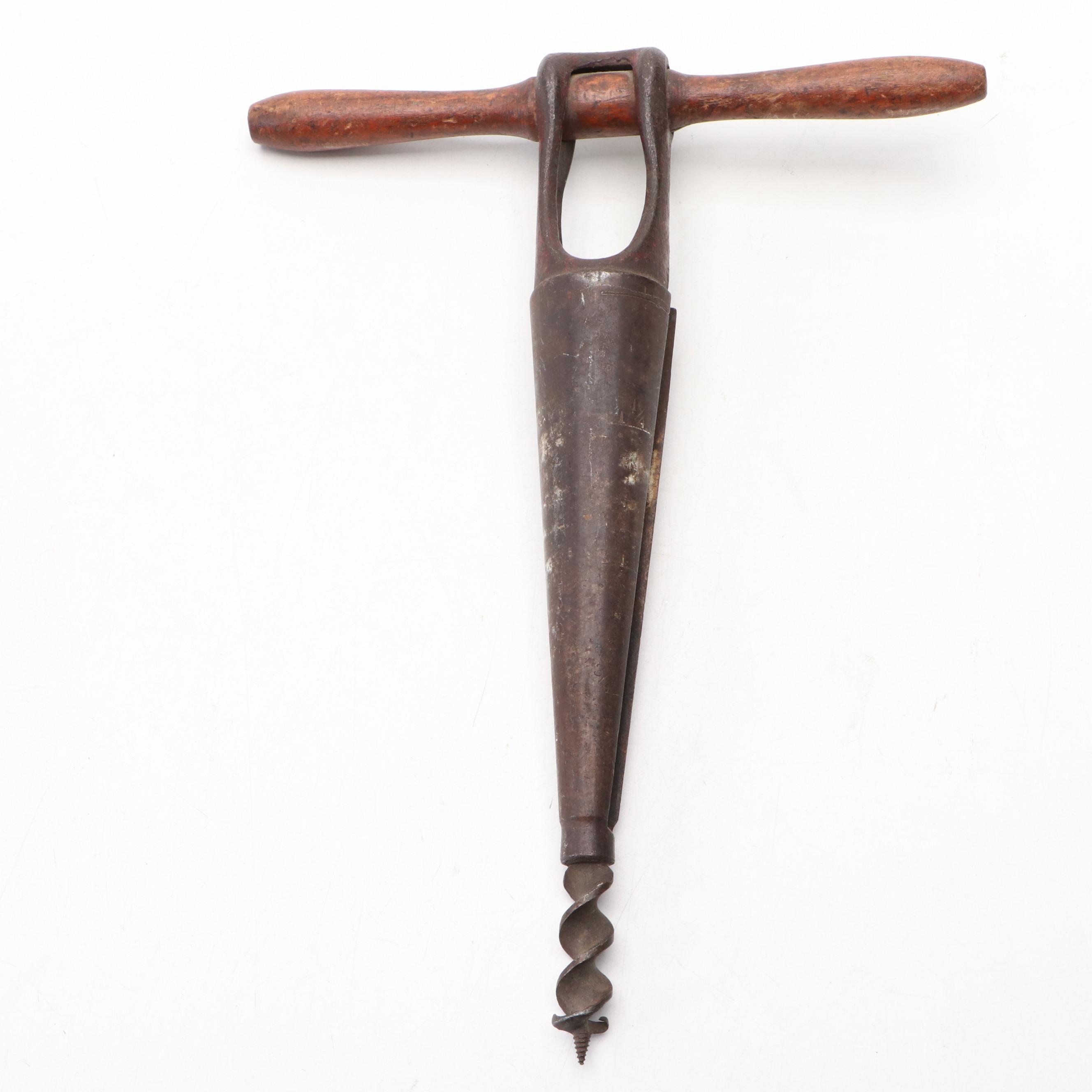 T-Handled Wooden Auger and Screwdriver Bits