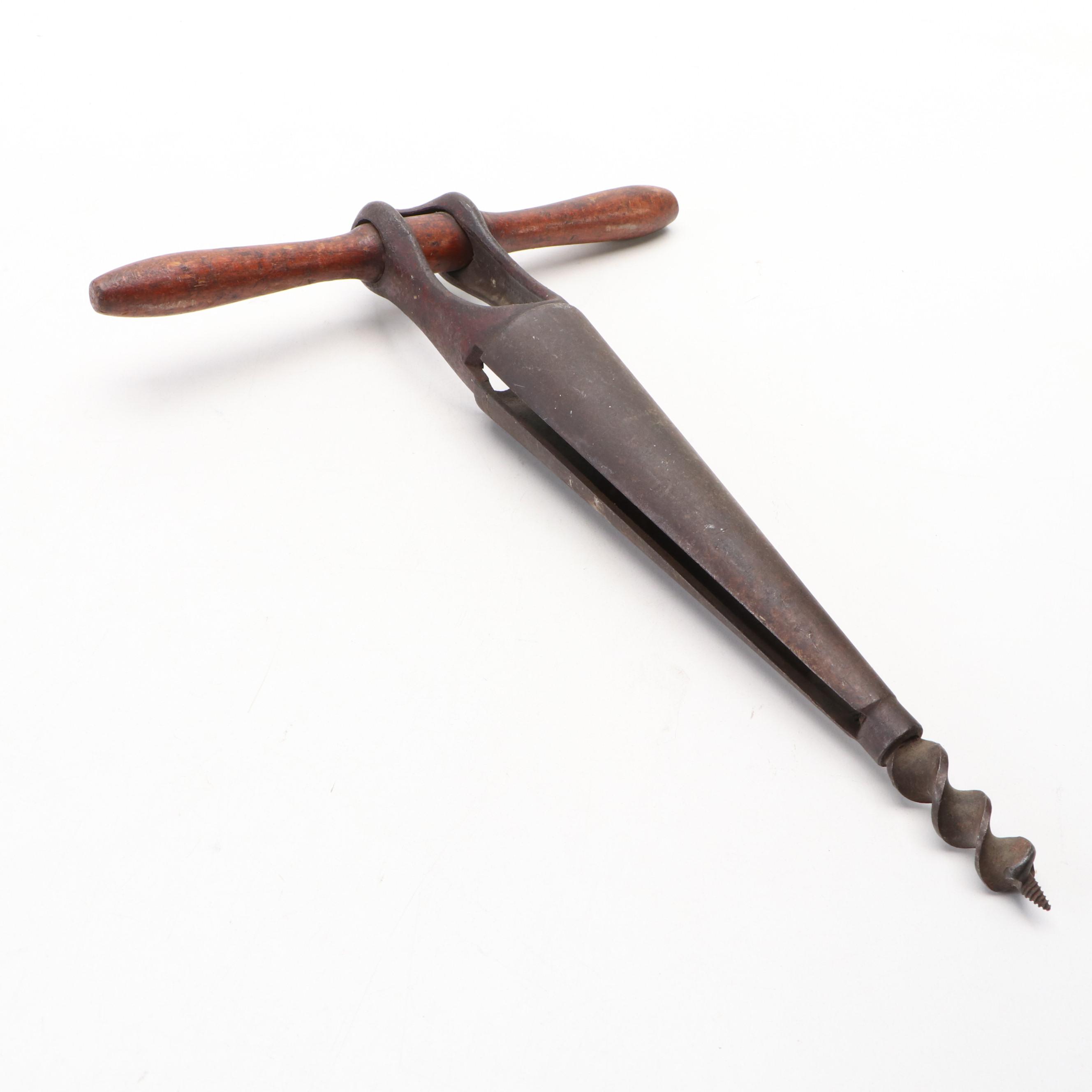 T-Handled Wooden Auger and Screwdriver Bits