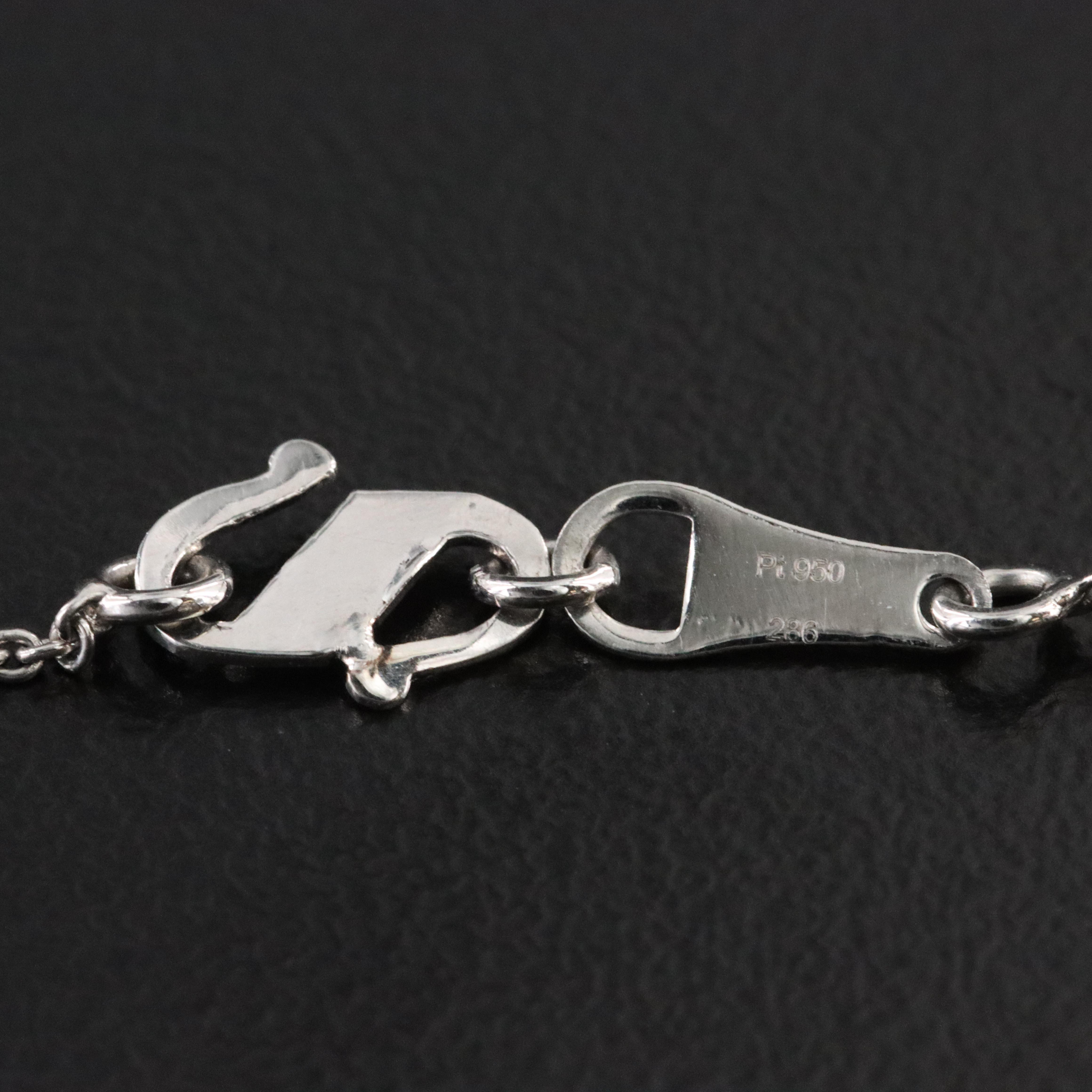 Platinum 3.03 CT Lab Grown Diamond Solitaire Necklace with IGI Report