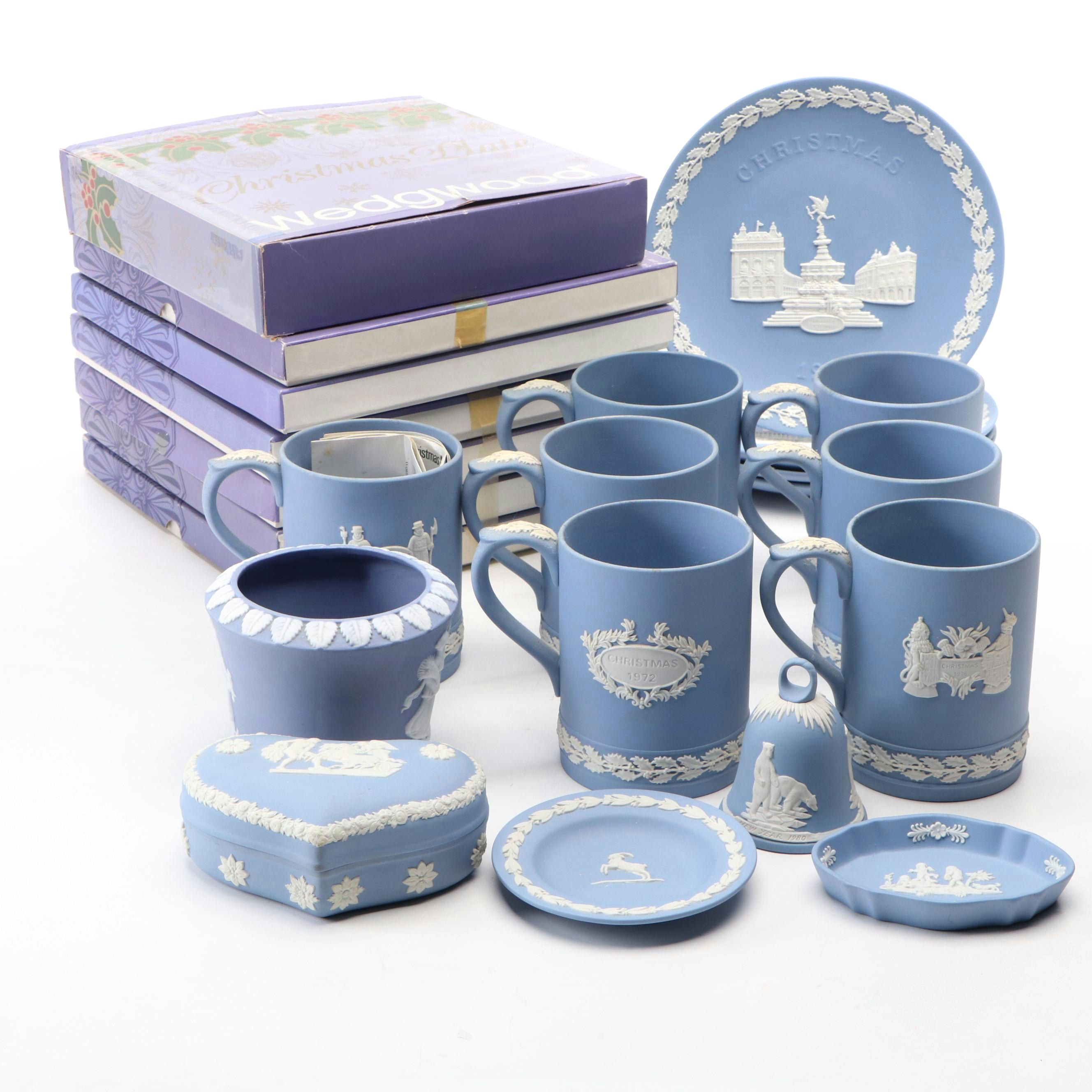 Wedgwood Jasperware Christmas Collector Plates and More
