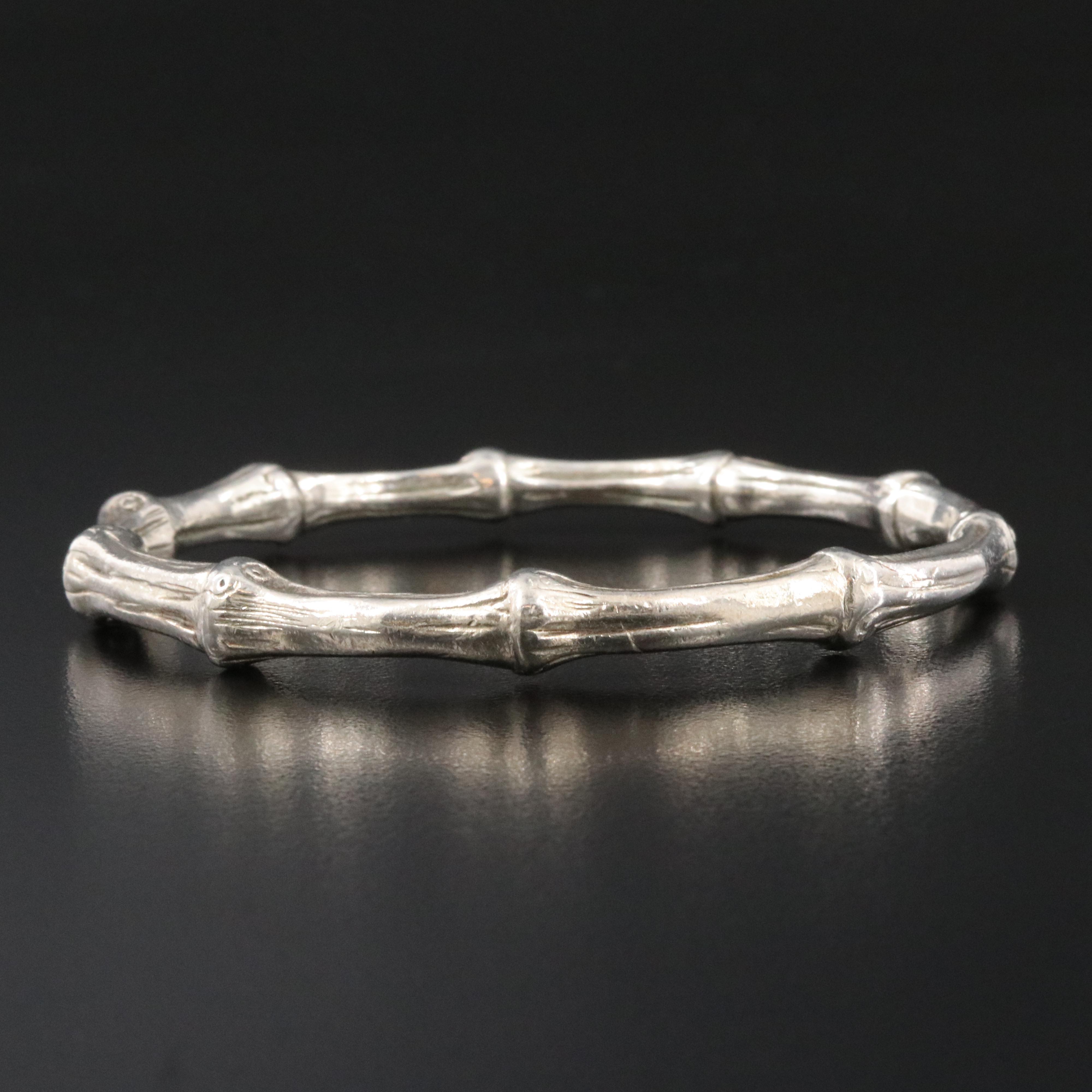 Tiffany & Co. Sterling Bamboo Bangle Bracelet