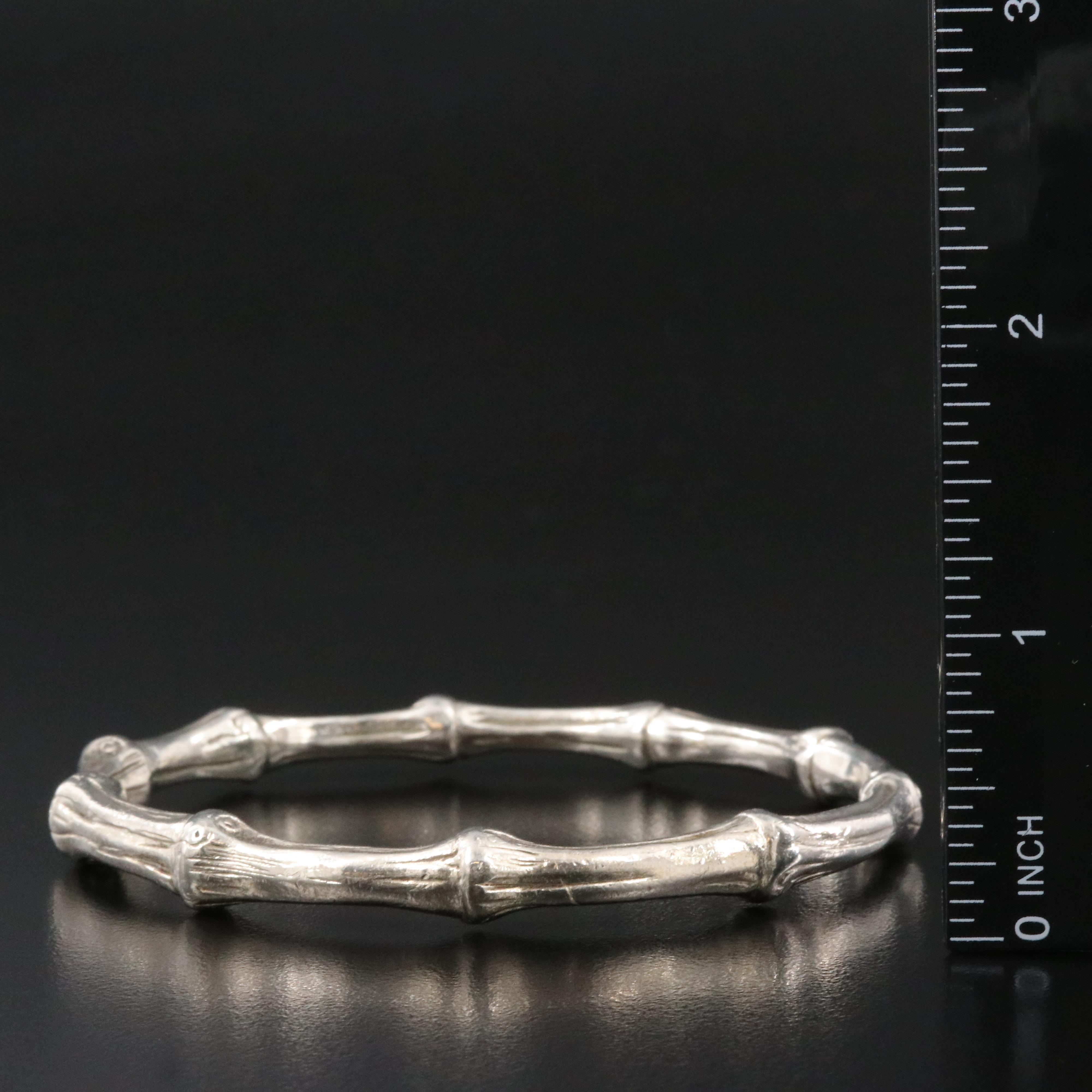 Tiffany & Co. Sterling Bamboo Bangle Bracelet