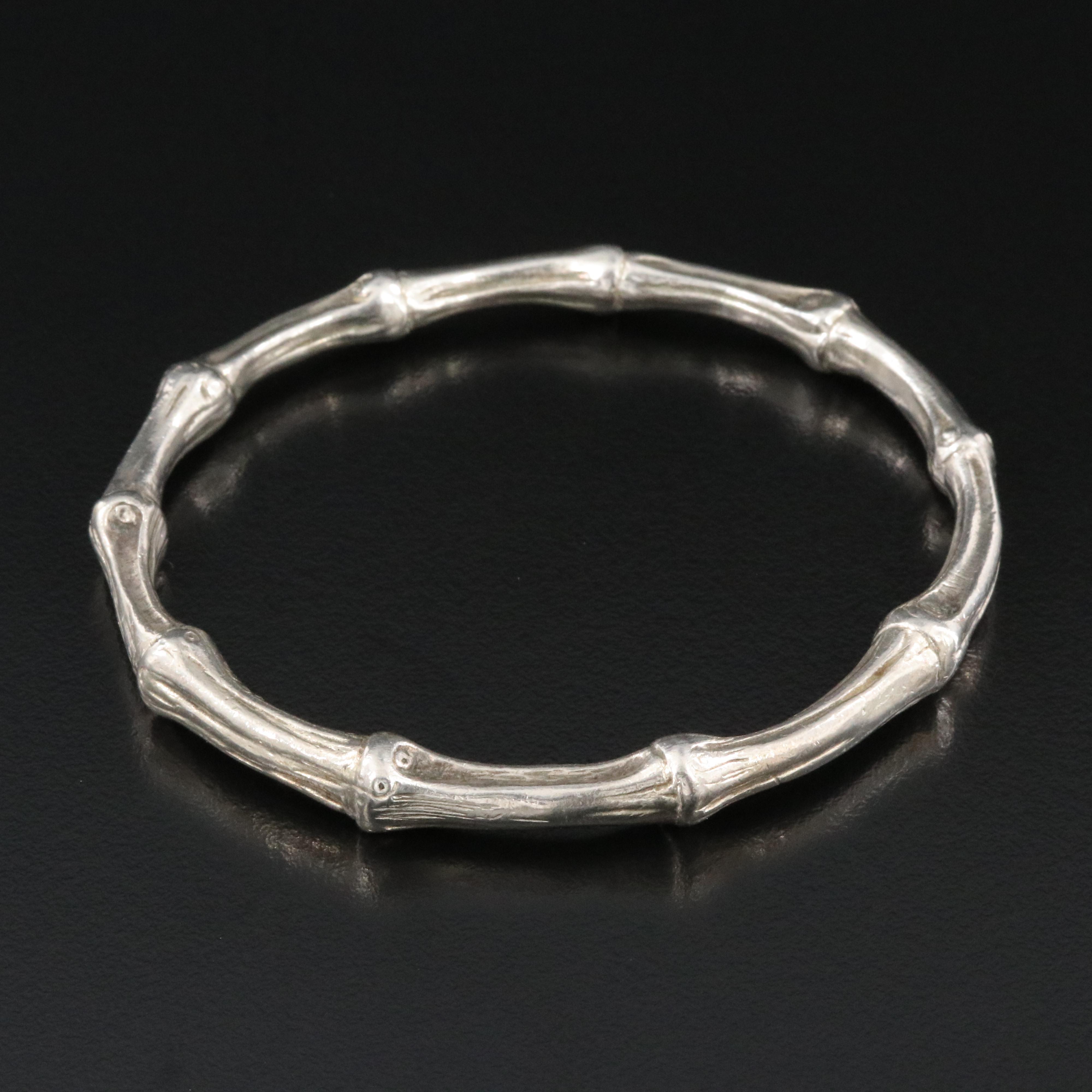 Tiffany & Co. Sterling Bamboo Bangle Bracelet