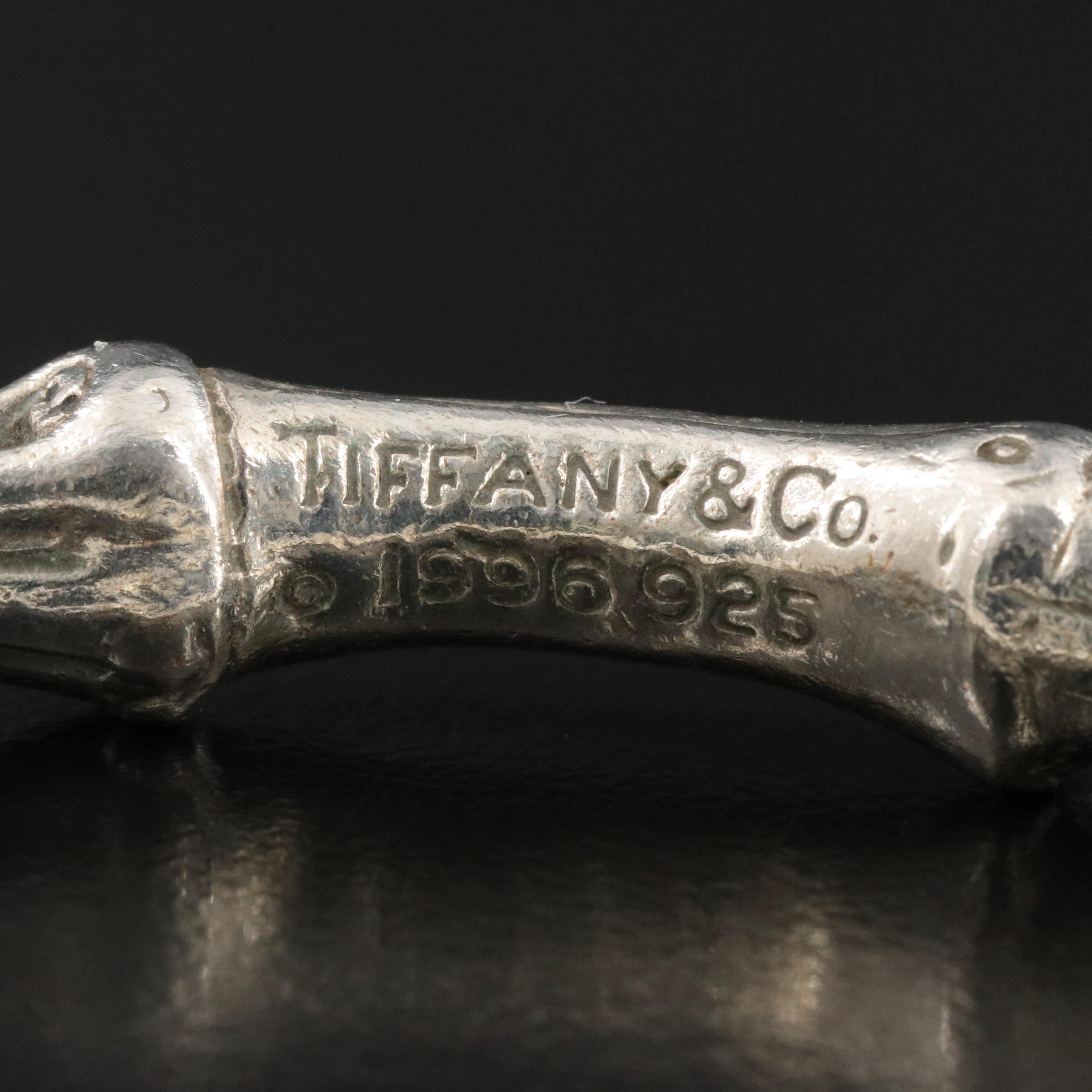 Tiffany & Co. Sterling Bamboo Bangle Bracelet