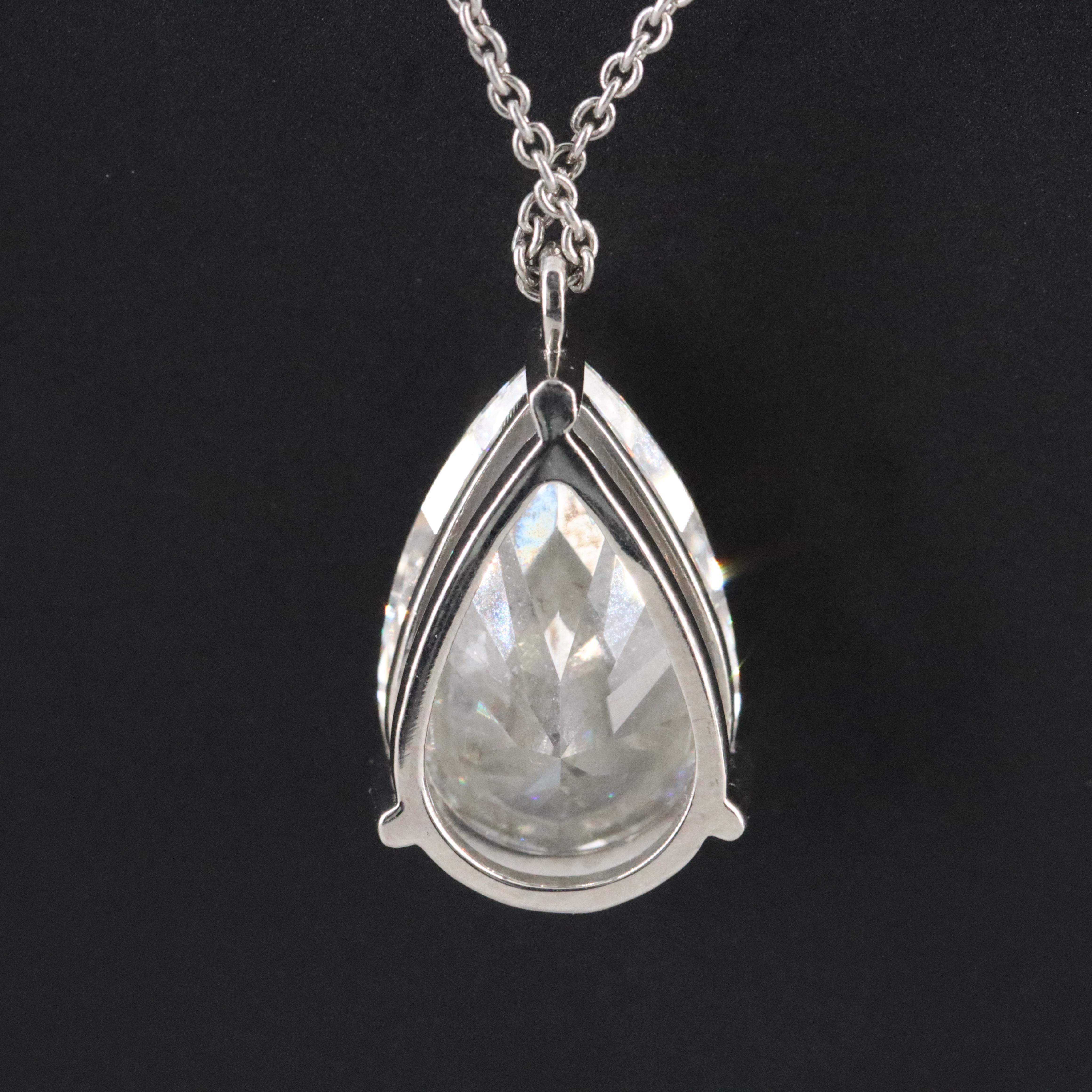 Platinum 5.00 CT Lab Grown Diamond Solitaire Necklace with IGI Report